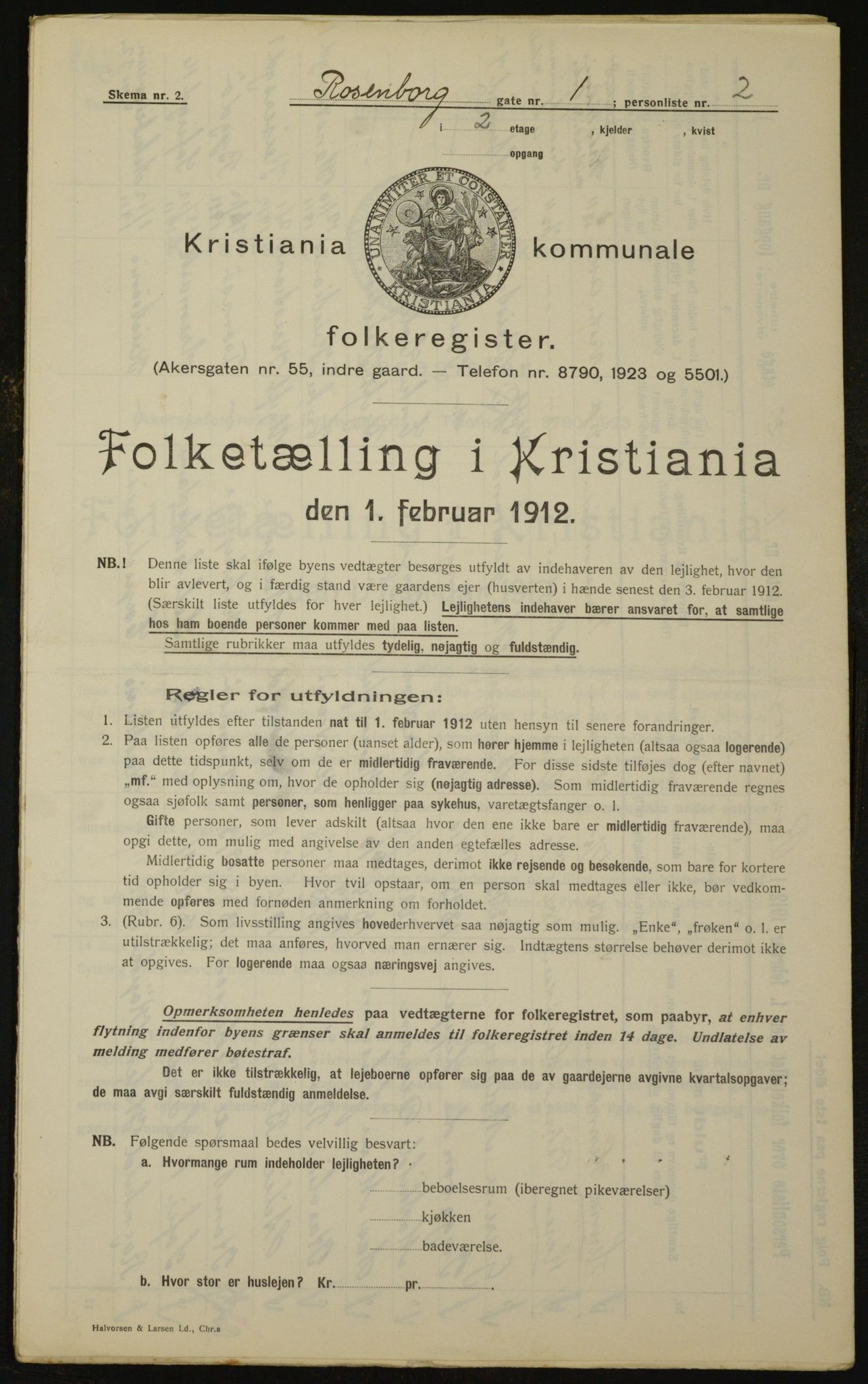 OBA, Municipal Census 1912 for Kristiania, 1912, p. 83594