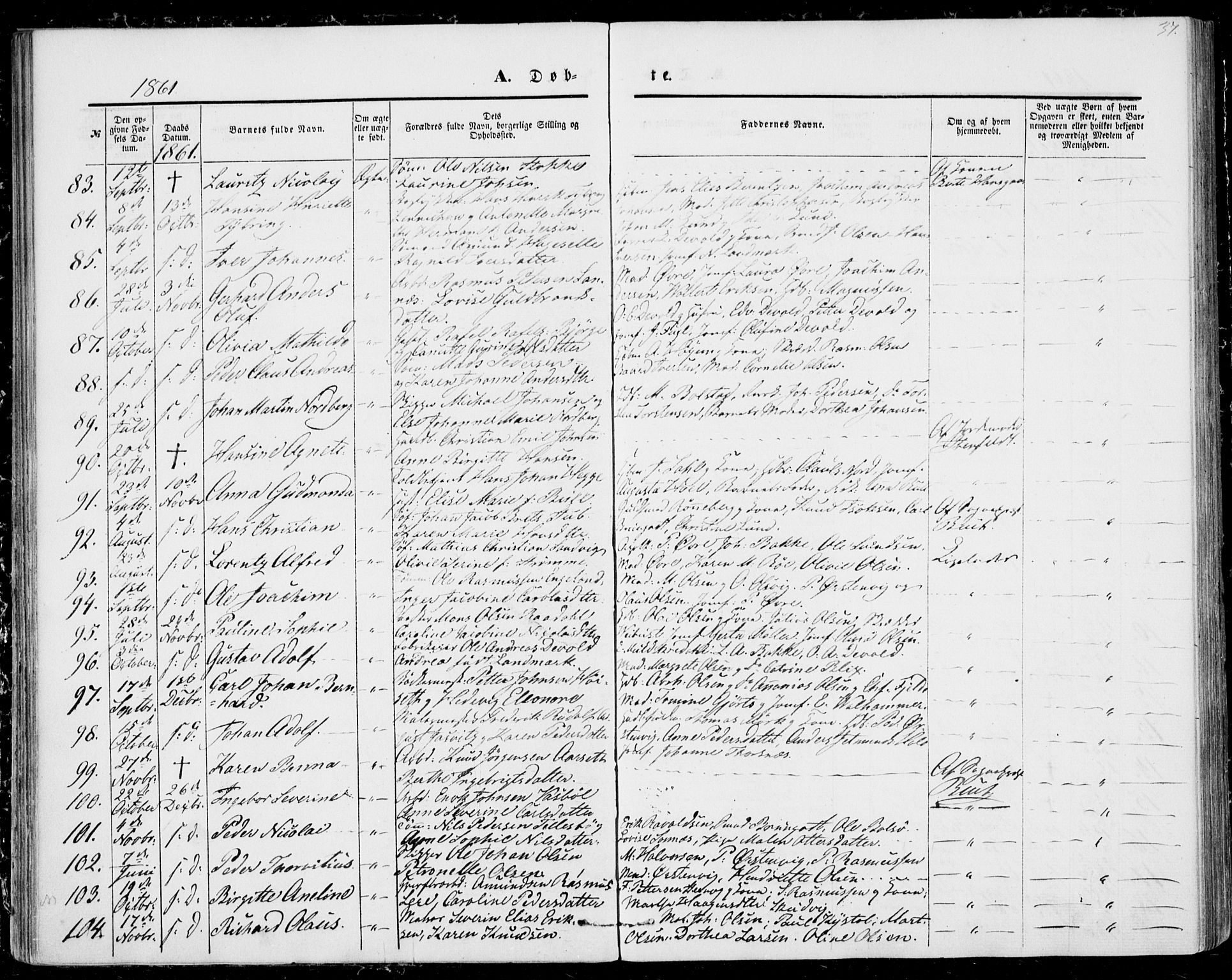 Ministerialprotokoller, klokkerbøker og fødselsregistre - Møre og Romsdal, AV/SAT-A-1454/529/L0451: Parish register (official) no. 529A01, 1855-1863, p. 37