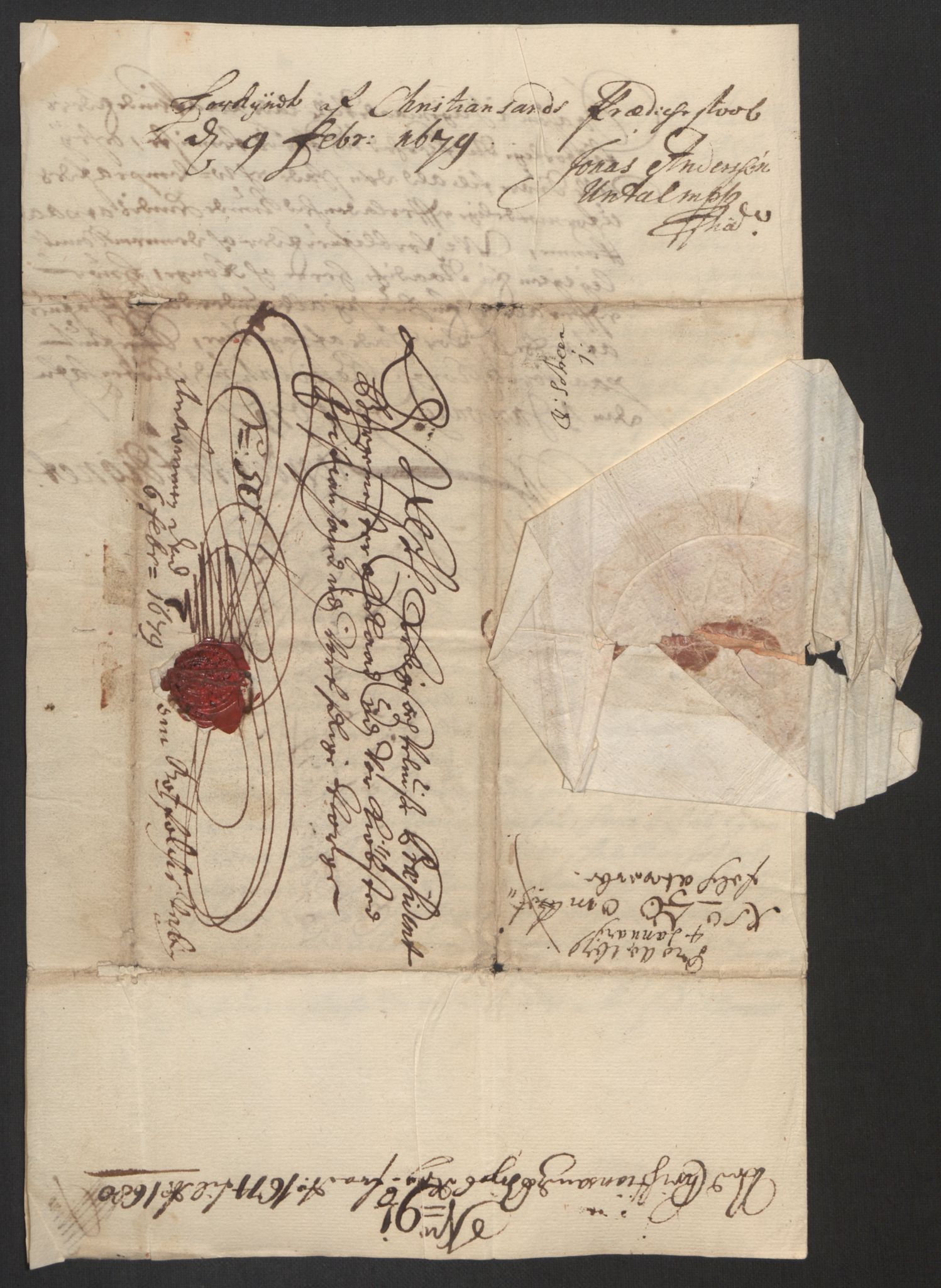 Rentekammeret inntil 1814, Reviderte regnskaper, Byregnskaper, AV/RA-EA-4066/R/Rm/L0258: [M1] Kontribusjonsregnskap, 1664-1700, p. 368