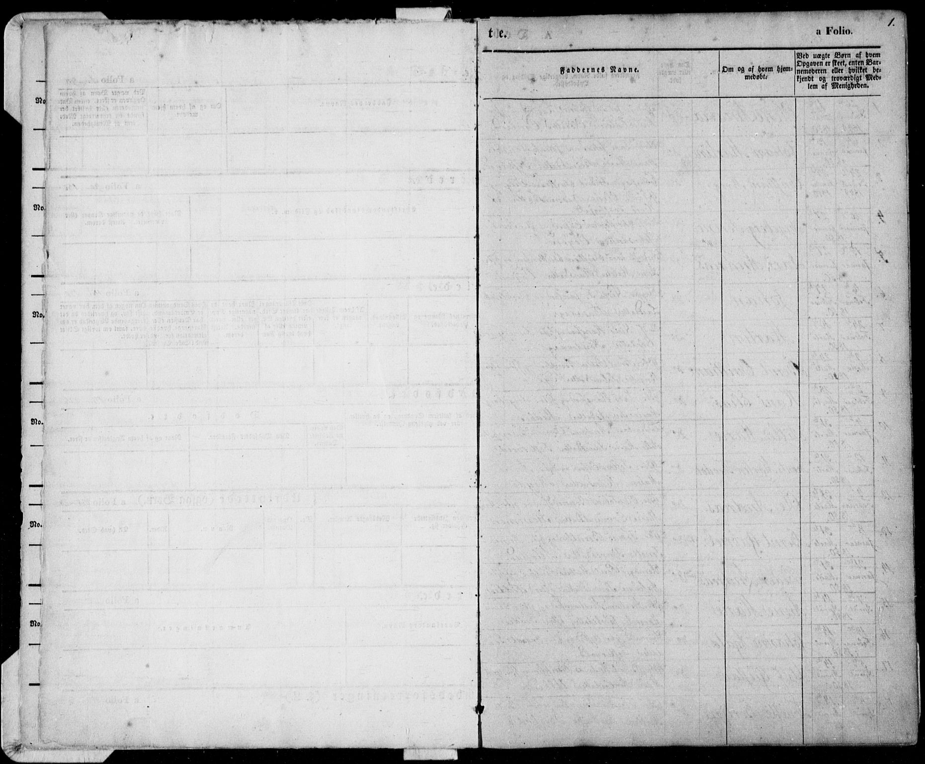 Flekkefjord sokneprestkontor, AV/SAK-1111-0012/F/Fa/Fab/L0004: Parish register (official) no. A 4, 1850-1875, p. 1