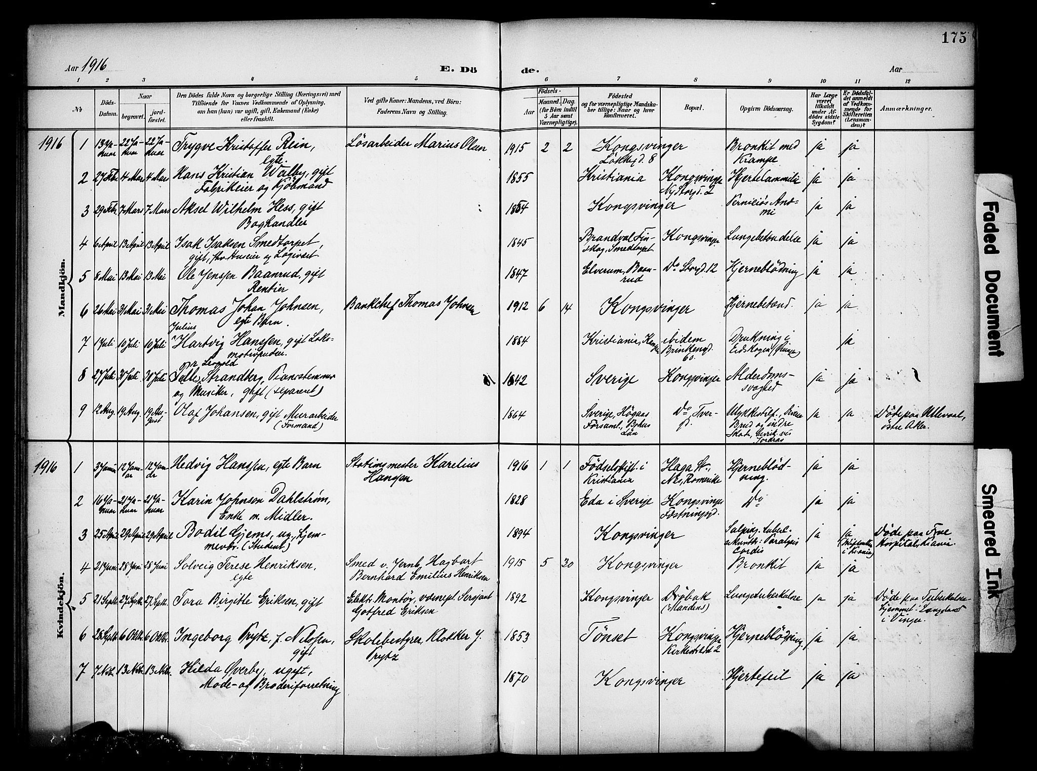 Vinger prestekontor, AV/SAH-PREST-024/H/Ha/Haa/L0016: Parish register (official) no. 16, 1898-1920, p. 175