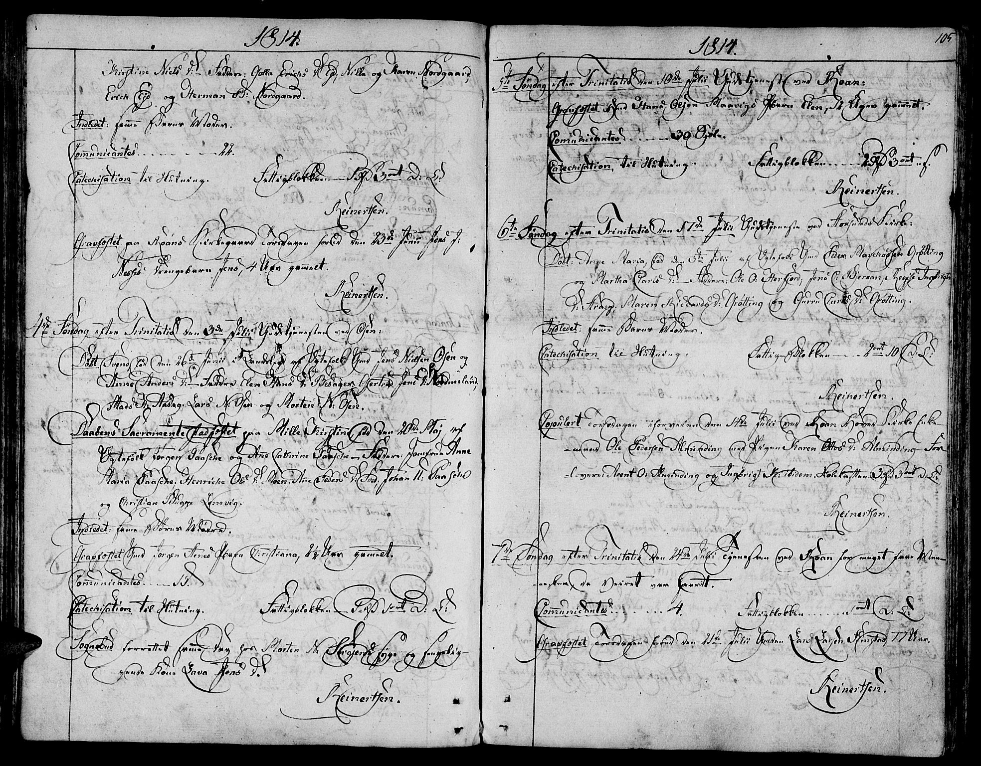 Ministerialprotokoller, klokkerbøker og fødselsregistre - Sør-Trøndelag, AV/SAT-A-1456/657/L0701: Parish register (official) no. 657A02, 1802-1831, p. 105