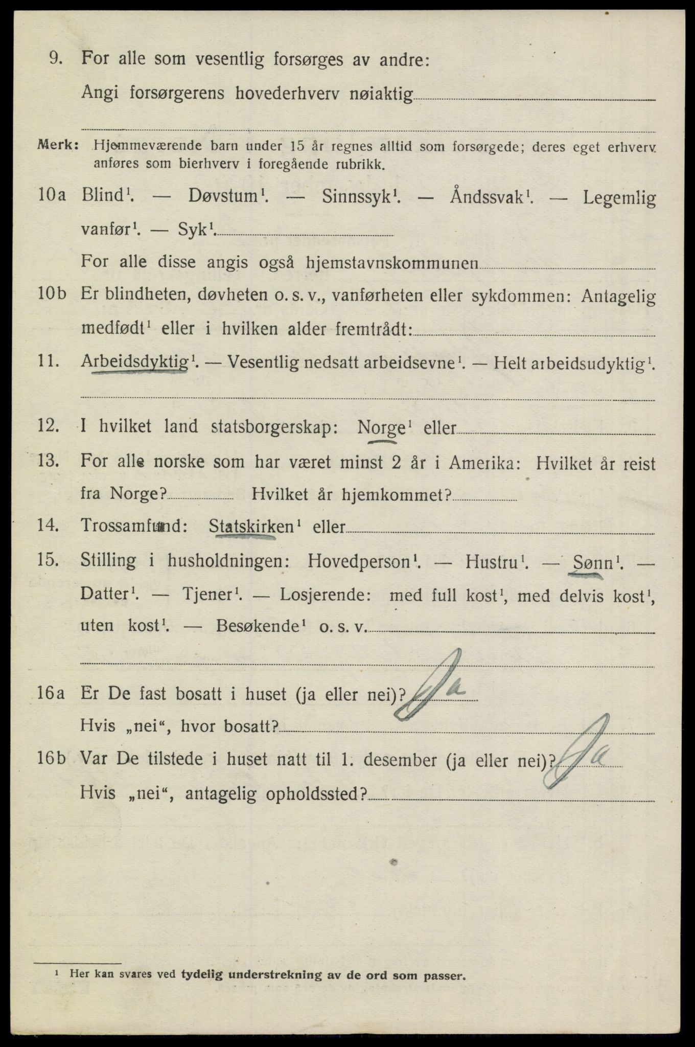 SAKO, 1920 census for Drangedal, 1920, p. 4222