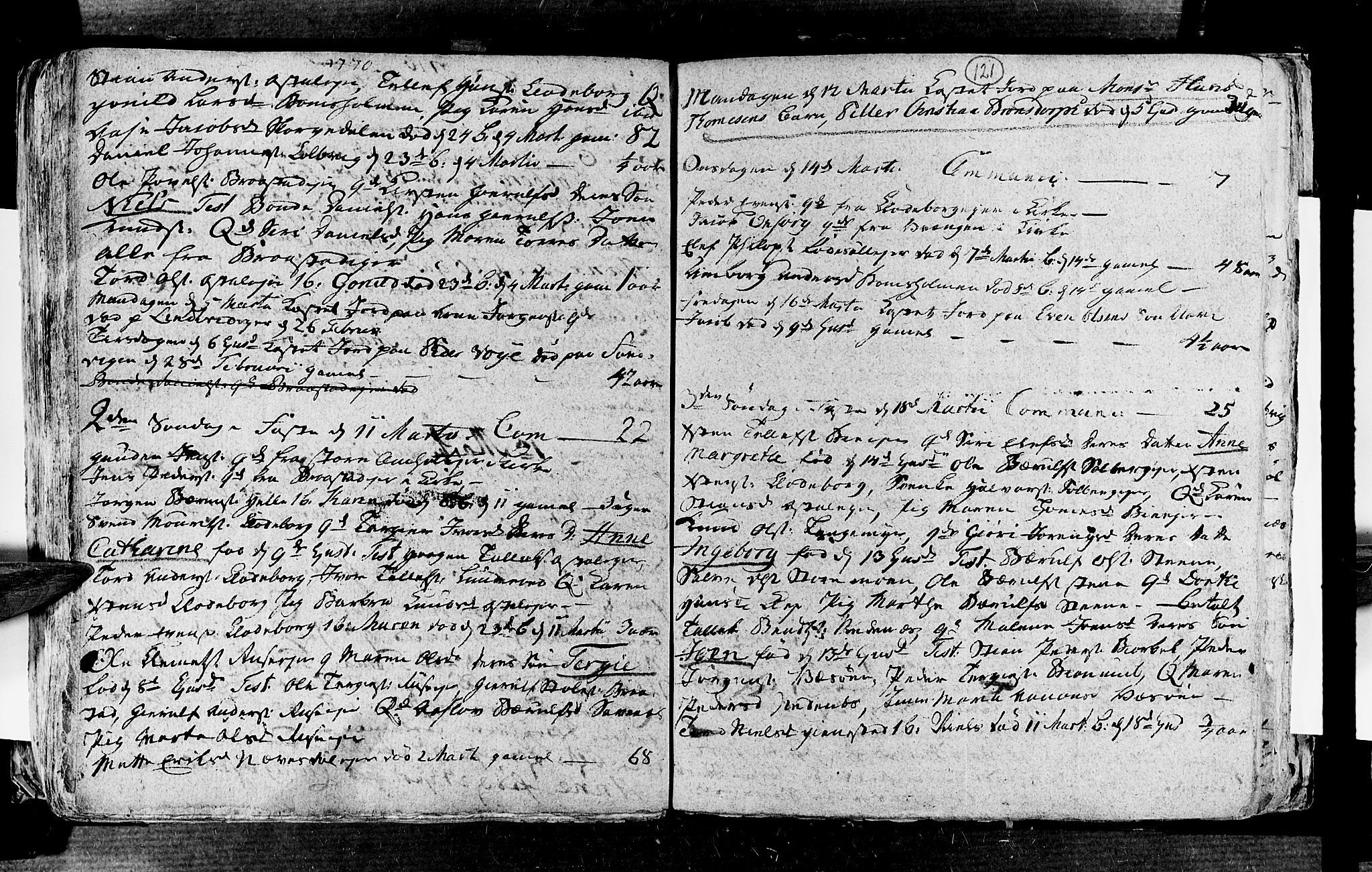 Øyestad sokneprestkontor, AV/SAK-1111-0049/F/Fa/L0006: Parish register (official) no. A 6, 1758-1776, p. 121