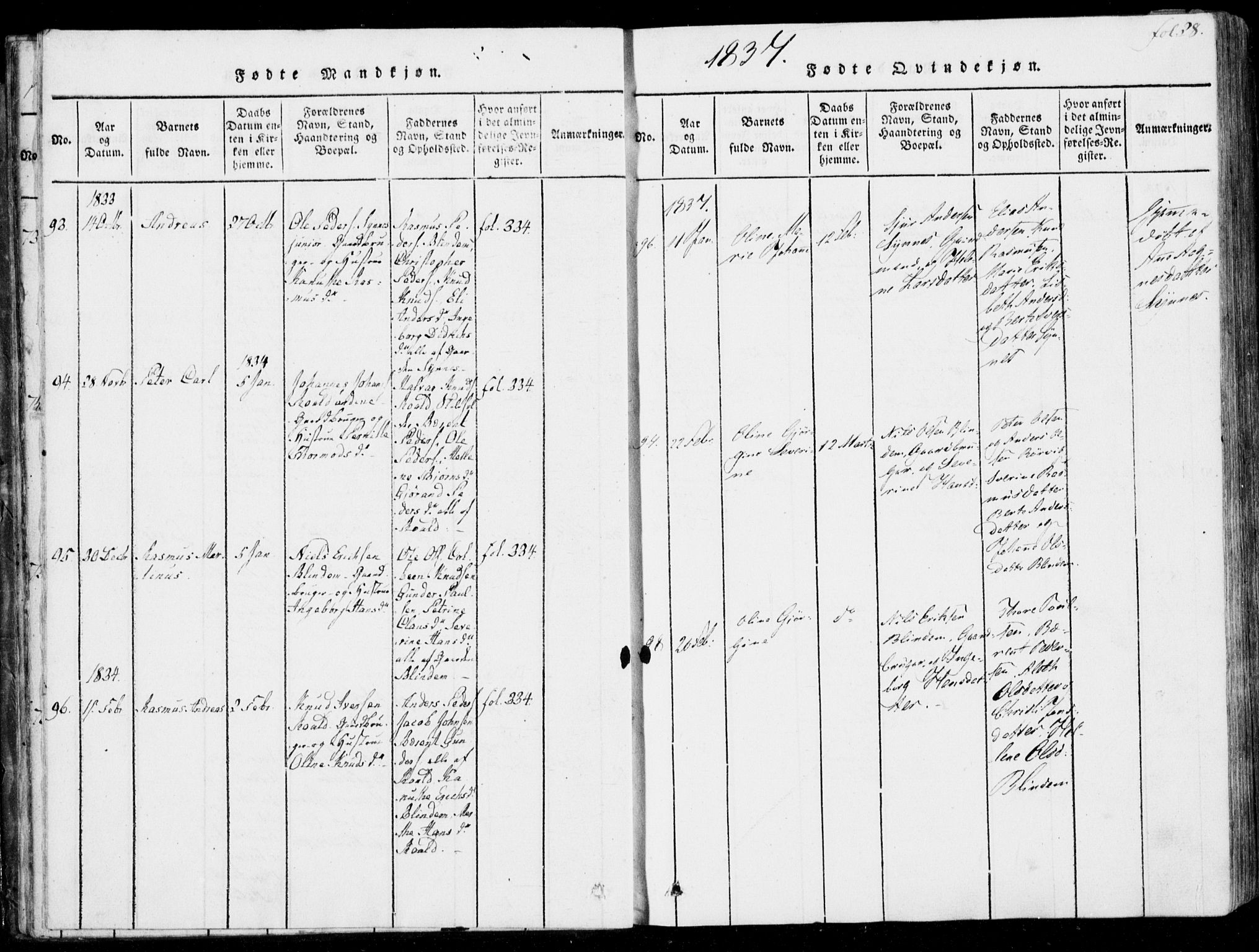 Ministerialprotokoller, klokkerbøker og fødselsregistre - Møre og Romsdal, SAT/A-1454/537/L0517: Parish register (official) no. 537A01, 1818-1862, p. 28