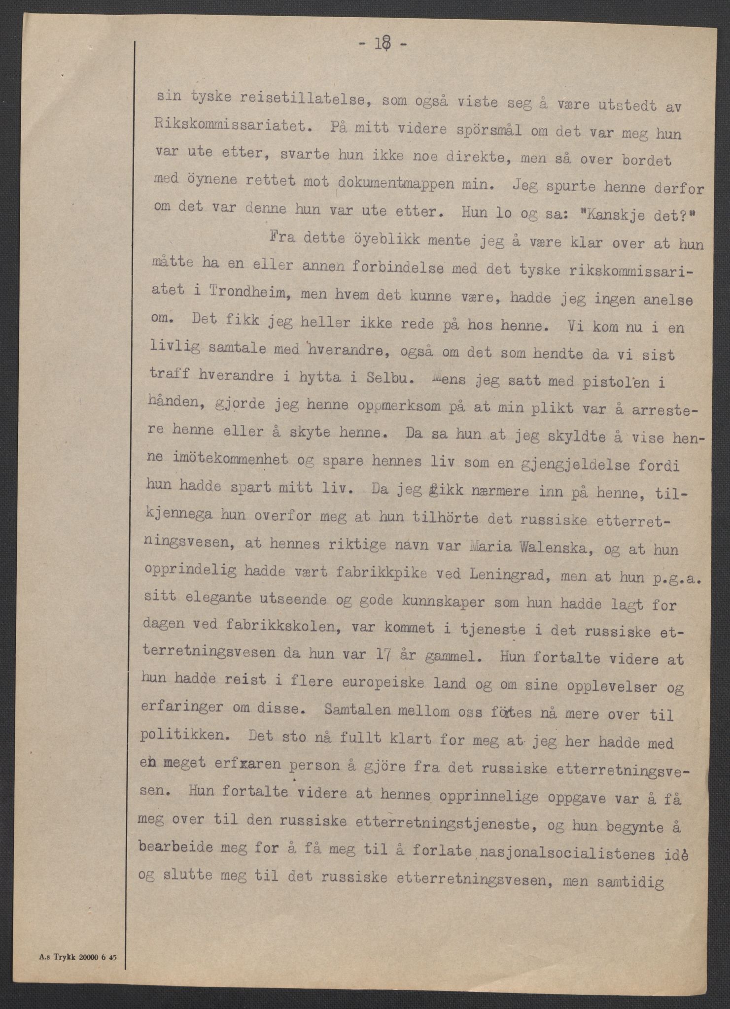 Landssvikarkivet, Trondheim og Strinda politikammer, RA/S-3138-39/D/Da/L0227: Dom nr., 1945-1947, p. 4604