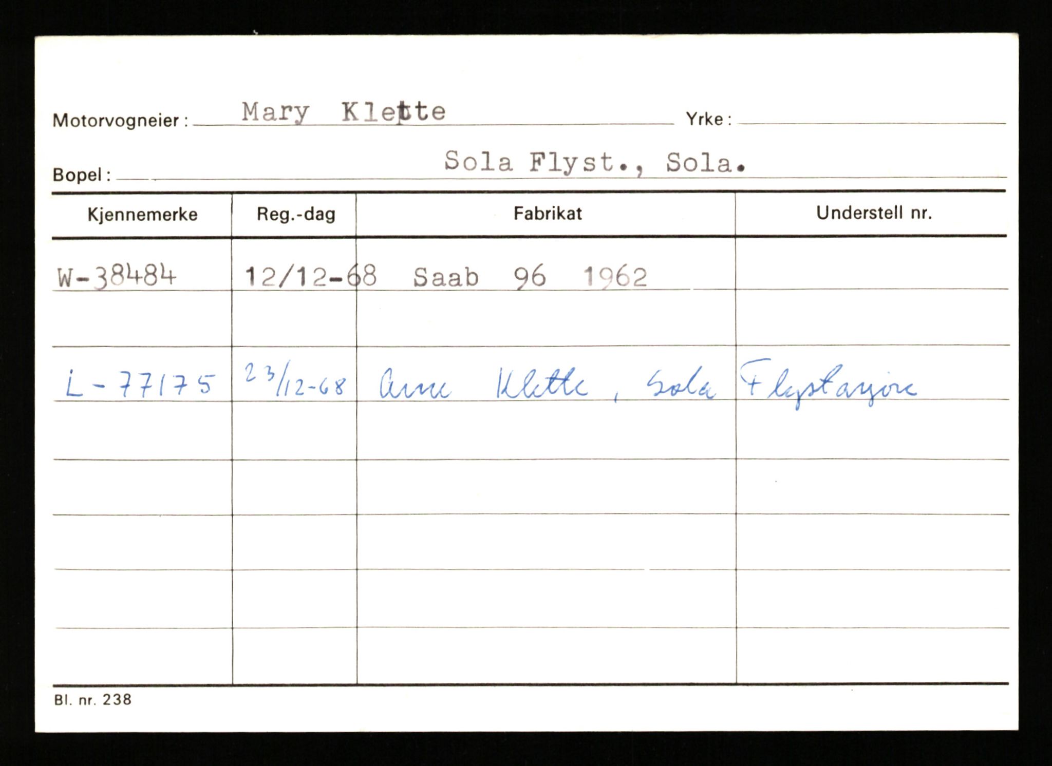 Stavanger trafikkstasjon, AV/SAST-A-101942/0/G/L0006: Registreringsnummer: 34250 - 49007, 1930-1971, p. 1129