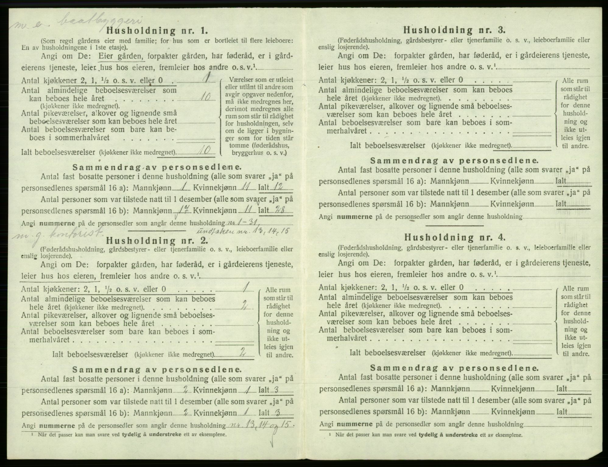 SAB, 1920 census for Fana, 1920, p. 3030