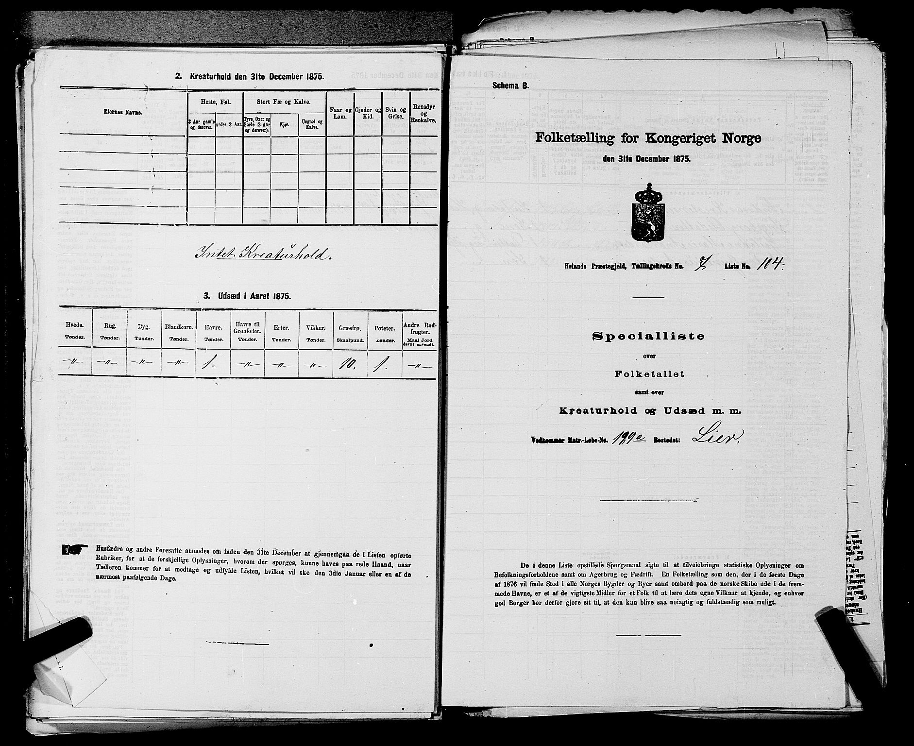 RA, 1875 census for 0221P Høland, 1875, p. 1472