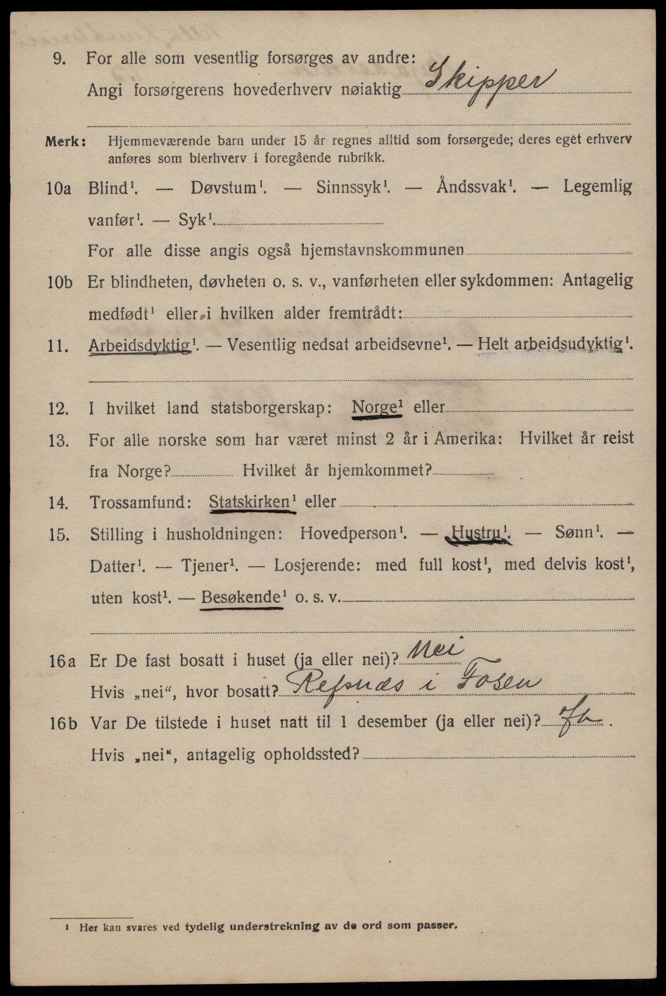 SAT, 1920 census for Trondheim, 1920, p. 38433