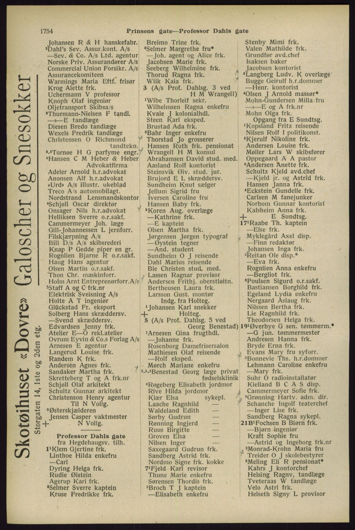 Kristiania/Oslo adressebok, PUBL/-, 1929, p. 1754