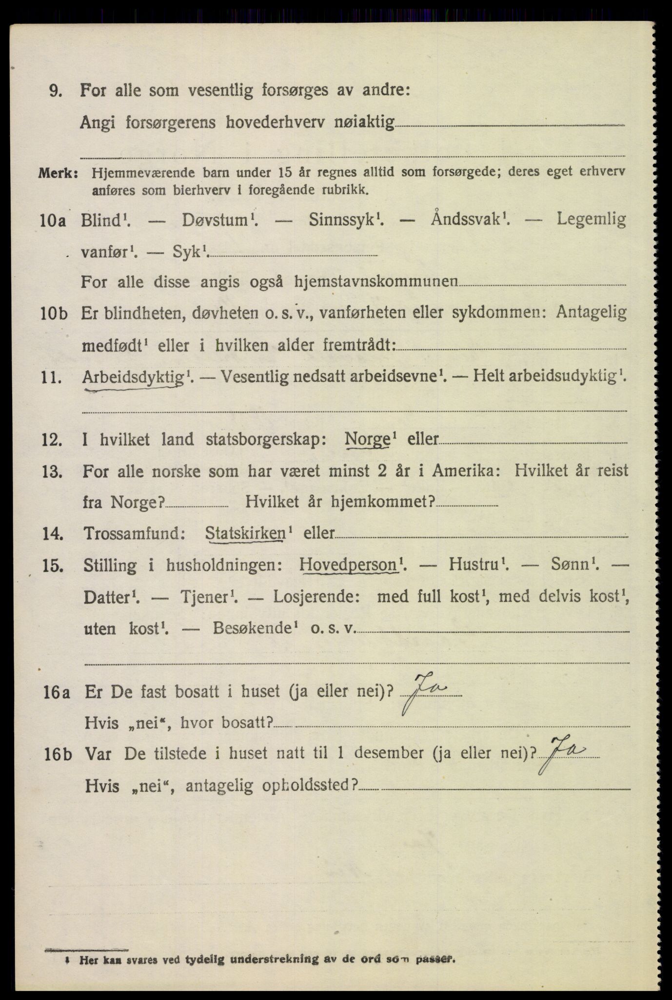 SAH, 1920 census for Trysil, 1920, p. 6576