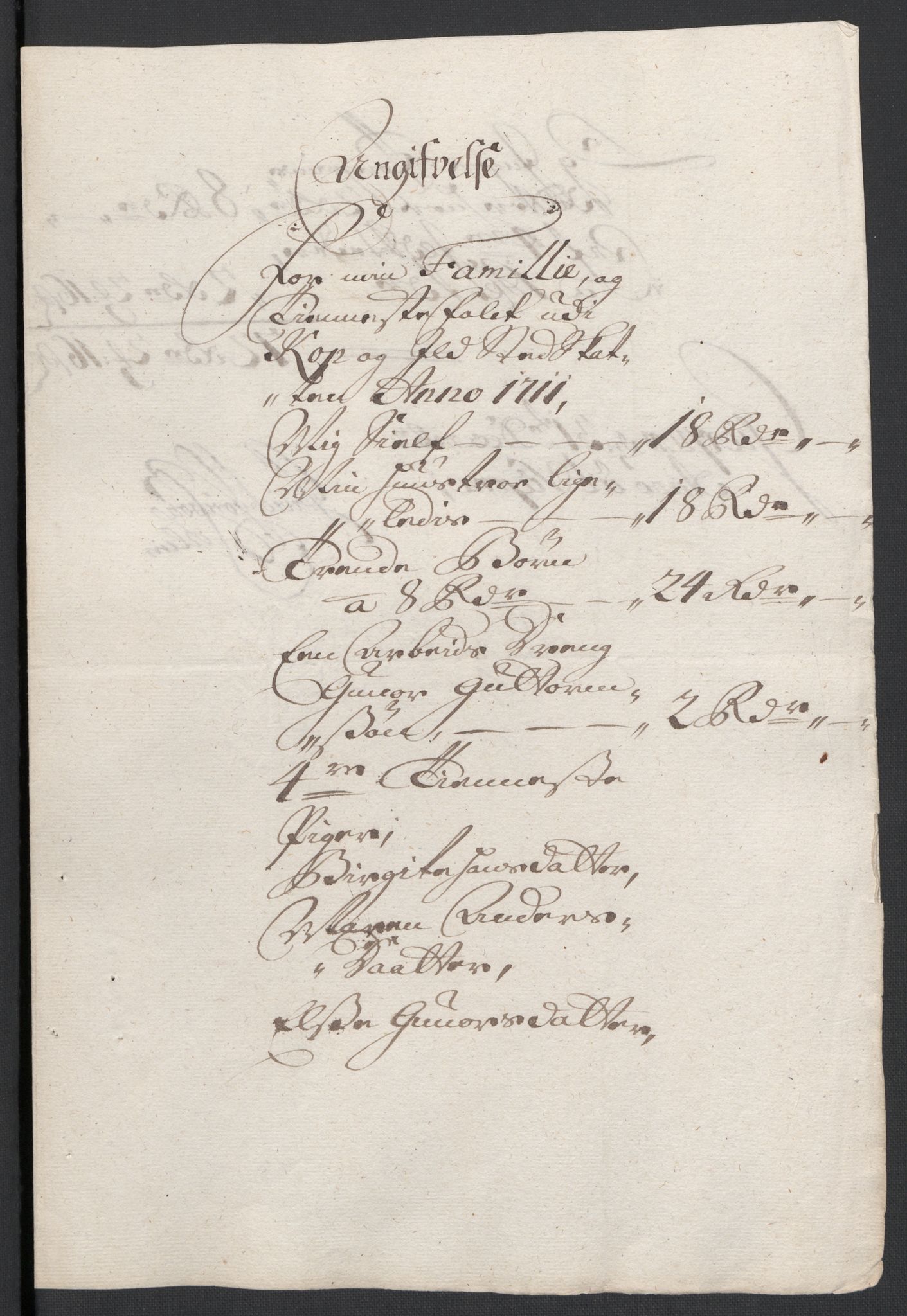 Rentekammeret inntil 1814, Reviderte regnskaper, Fogderegnskap, AV/RA-EA-4092/R36/L2120: Fogderegnskap Øvre og Nedre Telemark og Bamble, 1711, p. 196