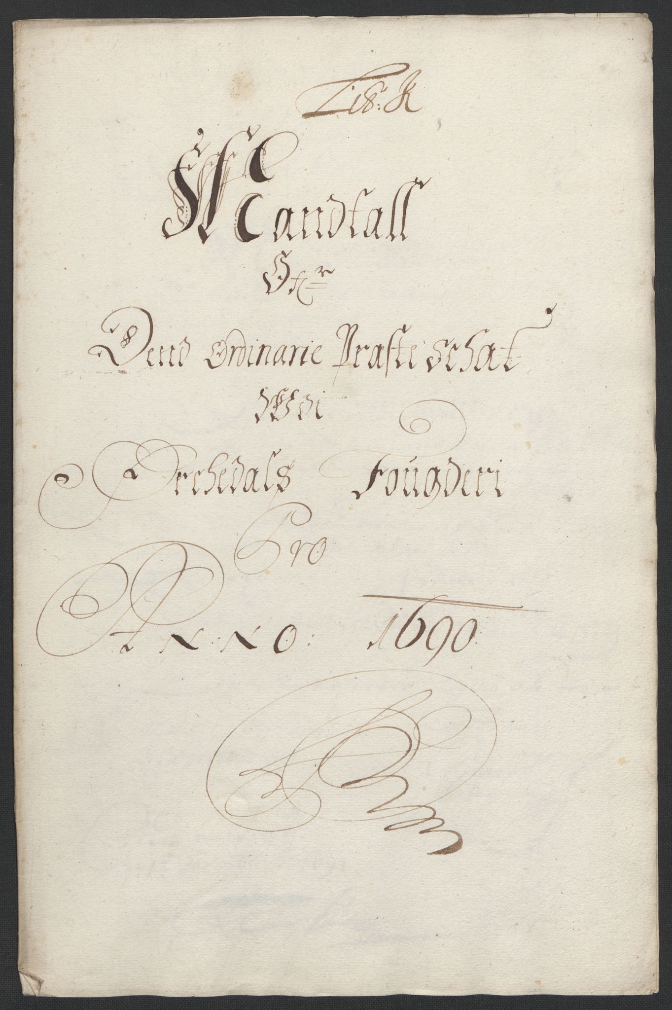 Rentekammeret inntil 1814, Reviderte regnskaper, Fogderegnskap, RA/EA-4092/R58/L3936: Fogderegnskap Orkdal, 1689-1690, p. 399