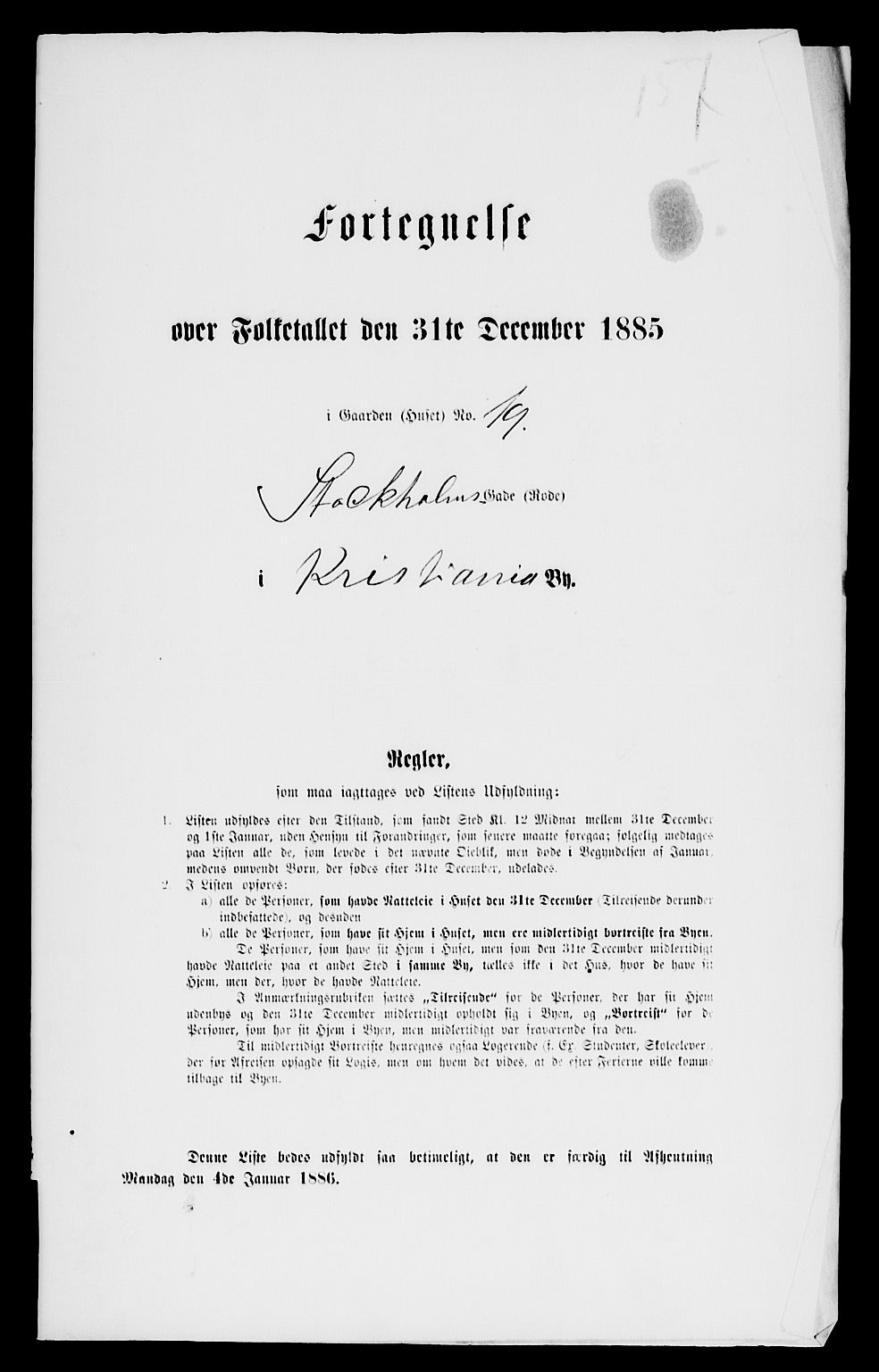 RA, 1885 census for 0301 Kristiania, 1885, p. 13008