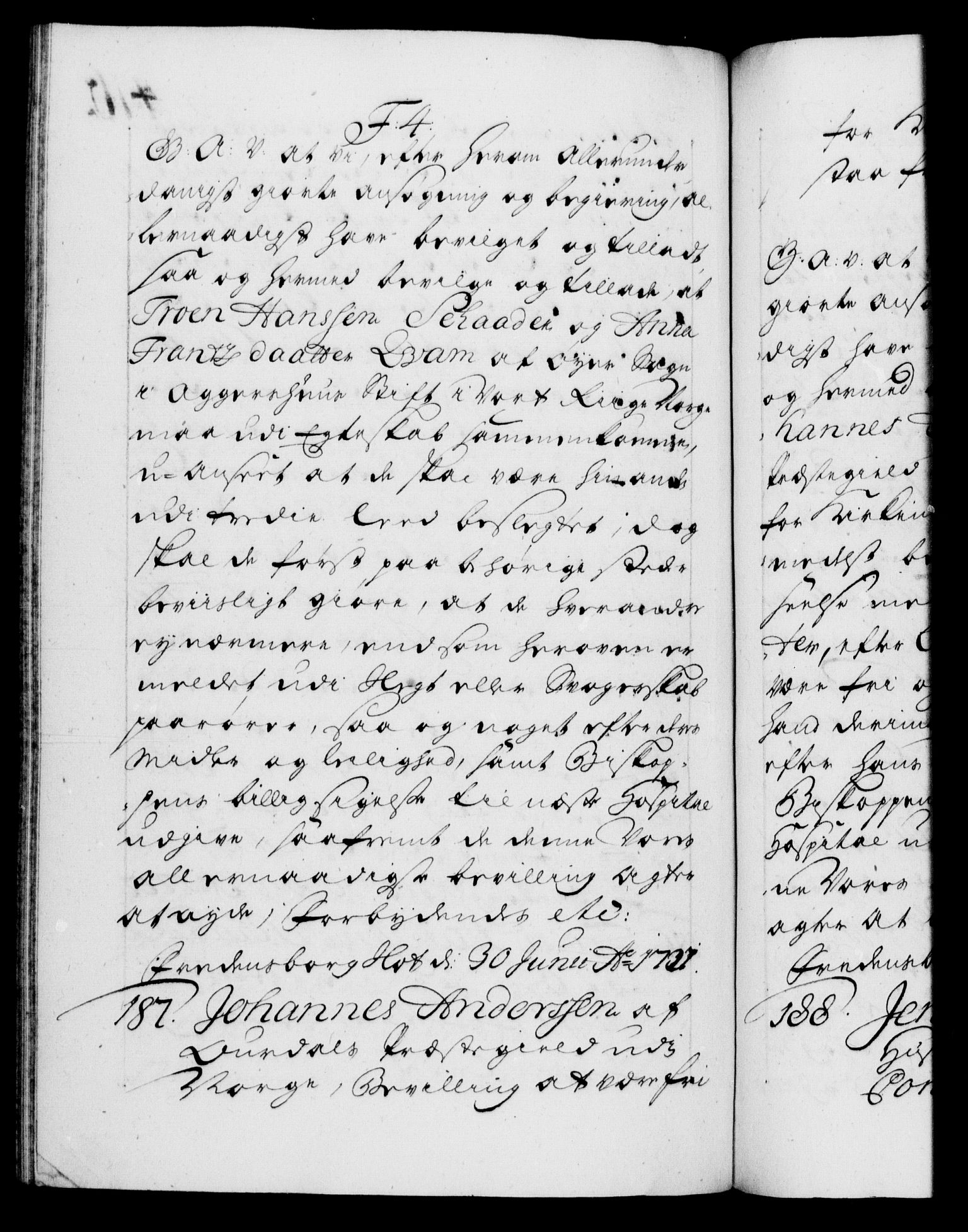 Danske Kanselli 1572-1799, AV/RA-EA-3023/F/Fc/Fca/Fcaa/L0025: Norske registre, 1726-1728, p. 416b