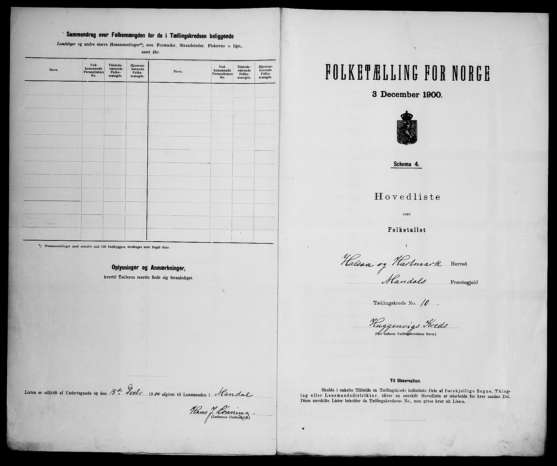 SAK, 1900 census for Halse og Harkmark, 1900, p. 35