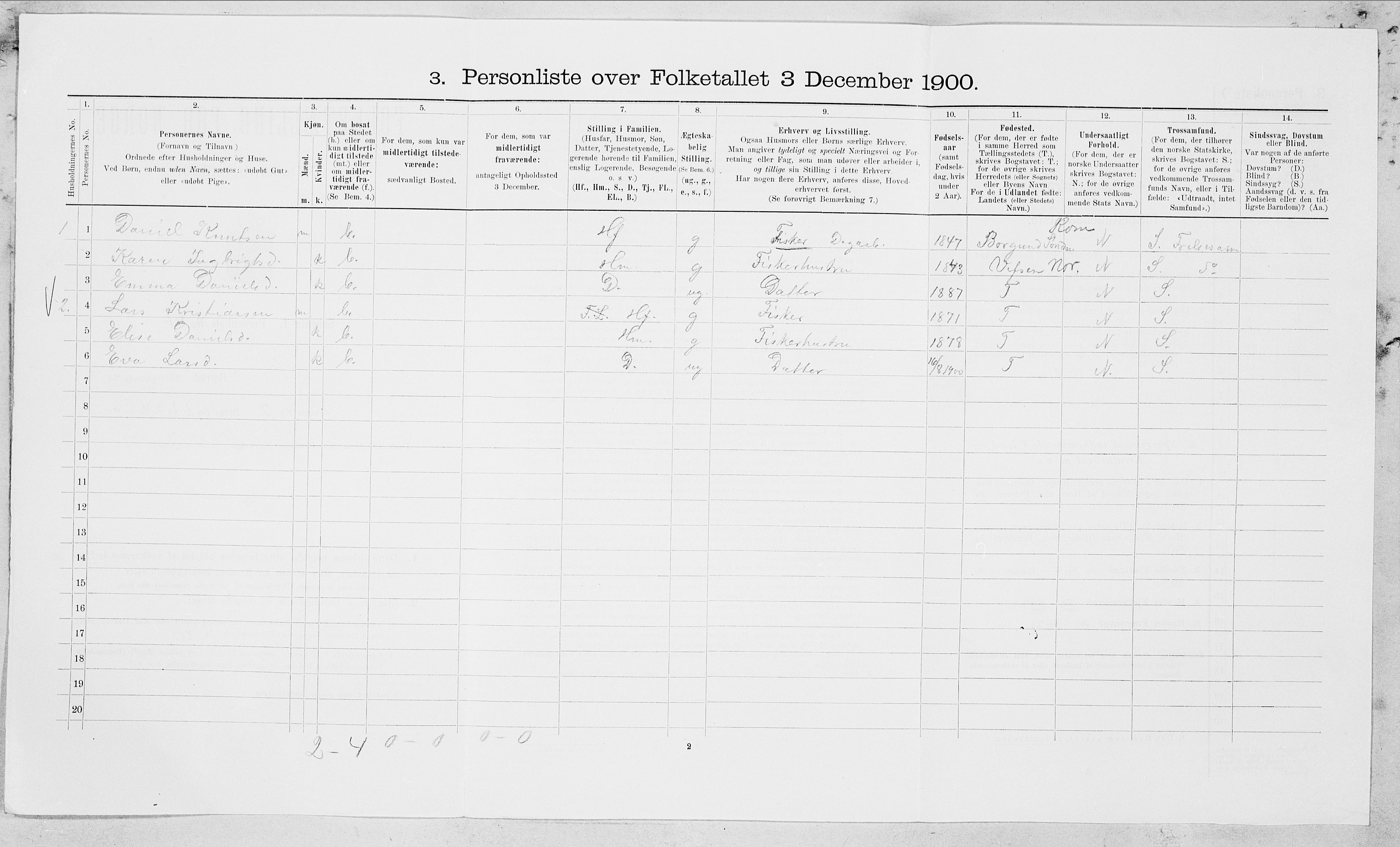 SAT, 1900 census for Herøy, 1900, p. 503