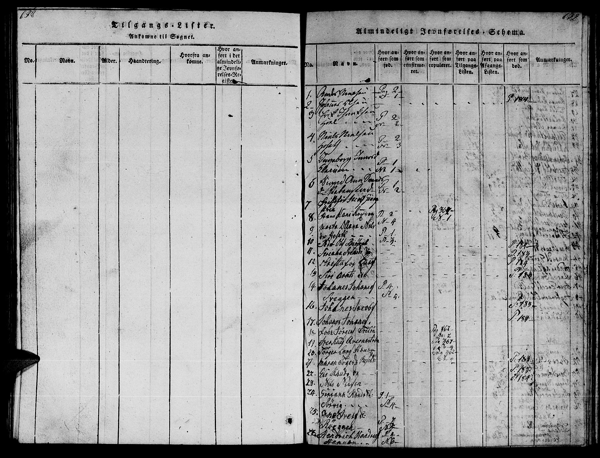 Ministerialprotokoller, klokkerbøker og fødselsregistre - Møre og Romsdal, SAT/A-1454/569/L0818: Parish register (official) no. 569A04, 1820-1828, p. 638-639