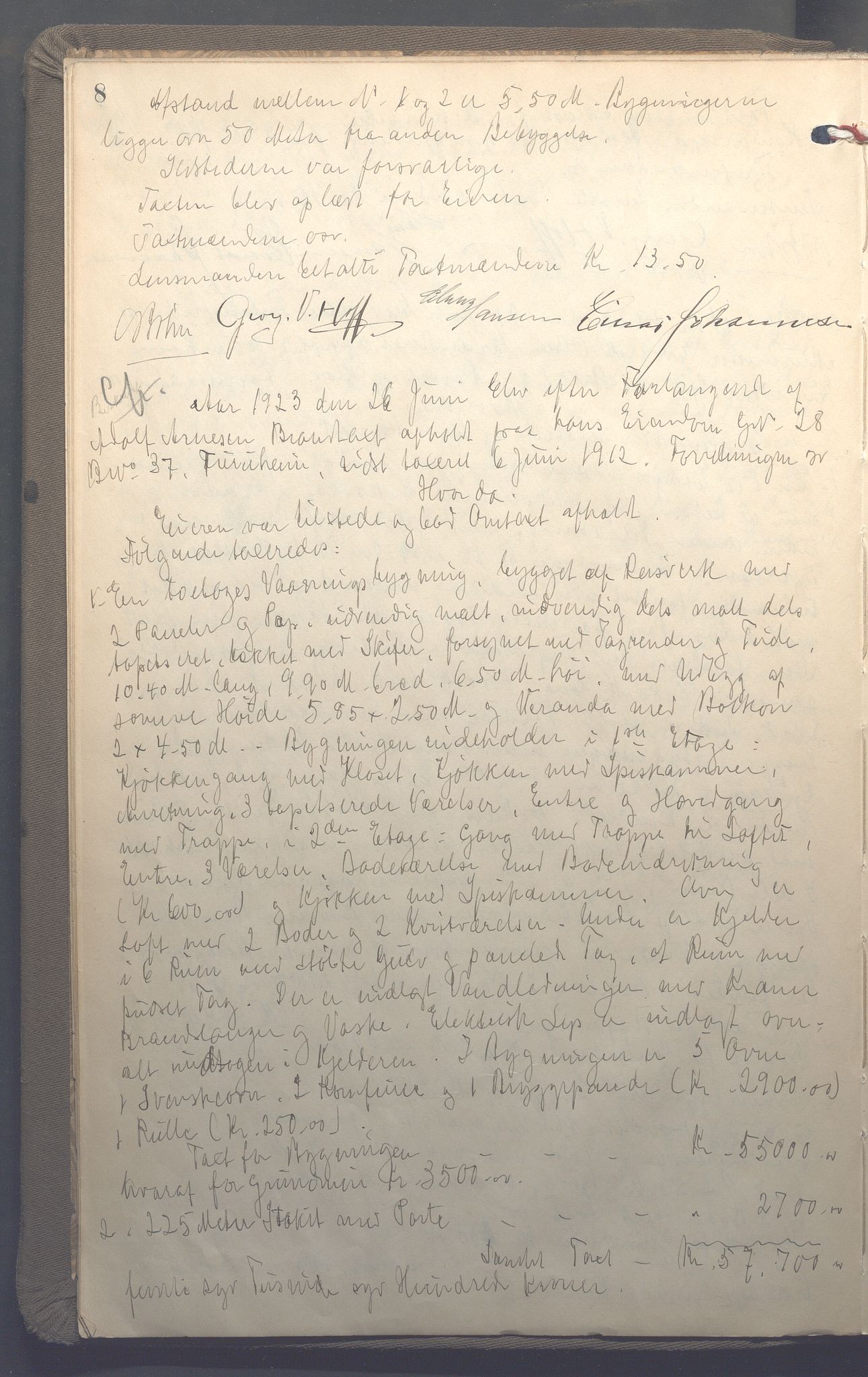 Lensmennene i Aker, OBA/A-10133/F/Fb/L0002: Branntakstprotokoll, 1922-1929, p. 8