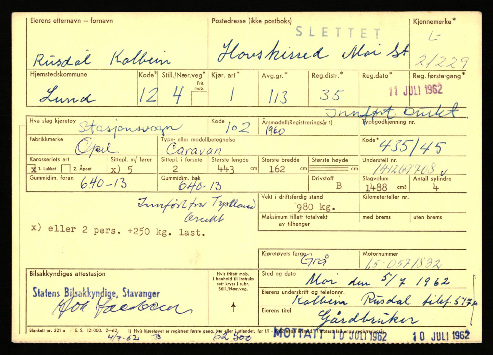 Stavanger trafikkstasjon, AV/SAST-A-101942/0/F/L0037: L-20500 - L-21499, 1930-1971, p. 1889