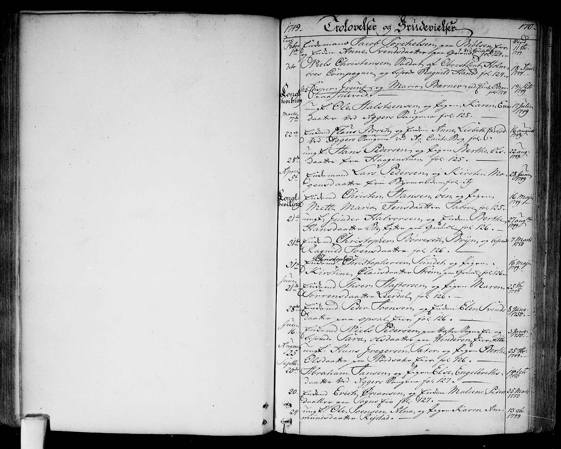 Aker prestekontor kirkebøker, SAO/A-10861/F/L0008: Parish register (official) no. 8, 1749-1765, p. 170