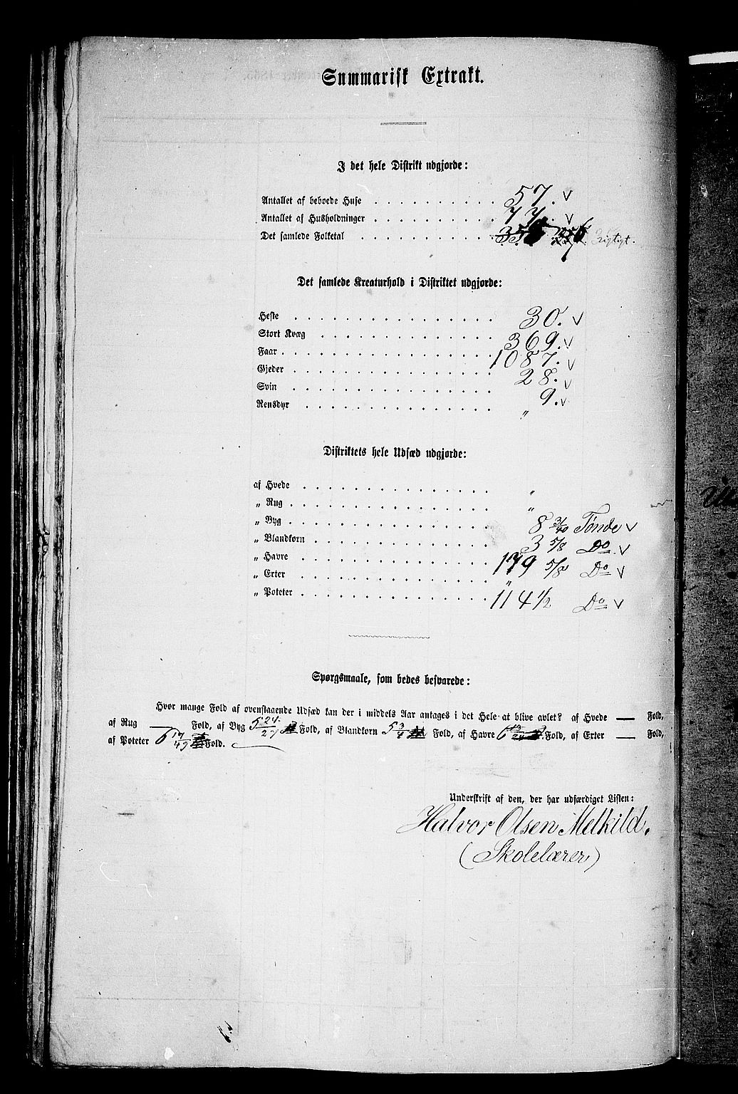 RA, 1865 census for Øksendal, 1865, p. 47