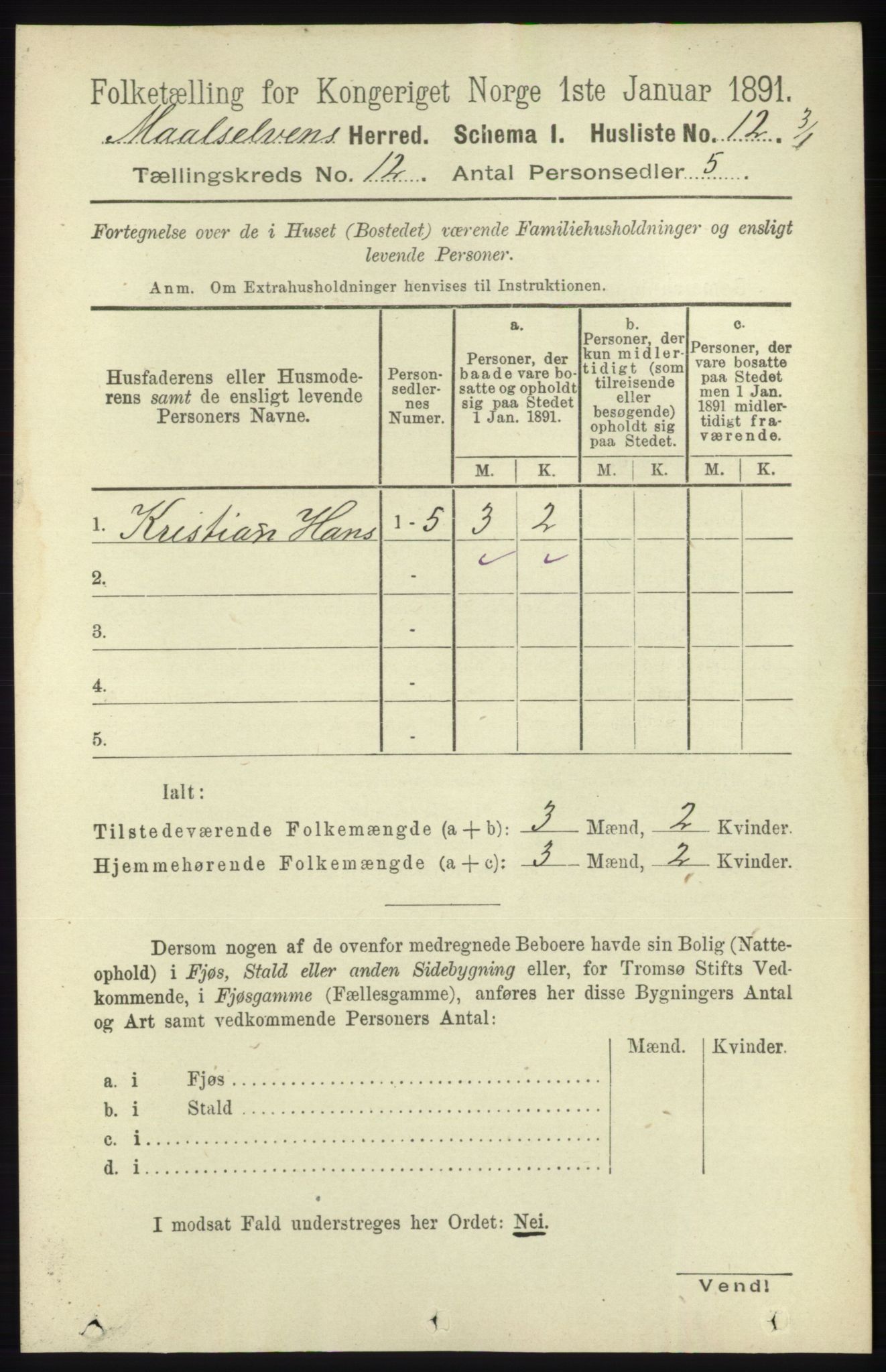 RA, 1891 census for 1924 Målselv, 1891, p. 3772