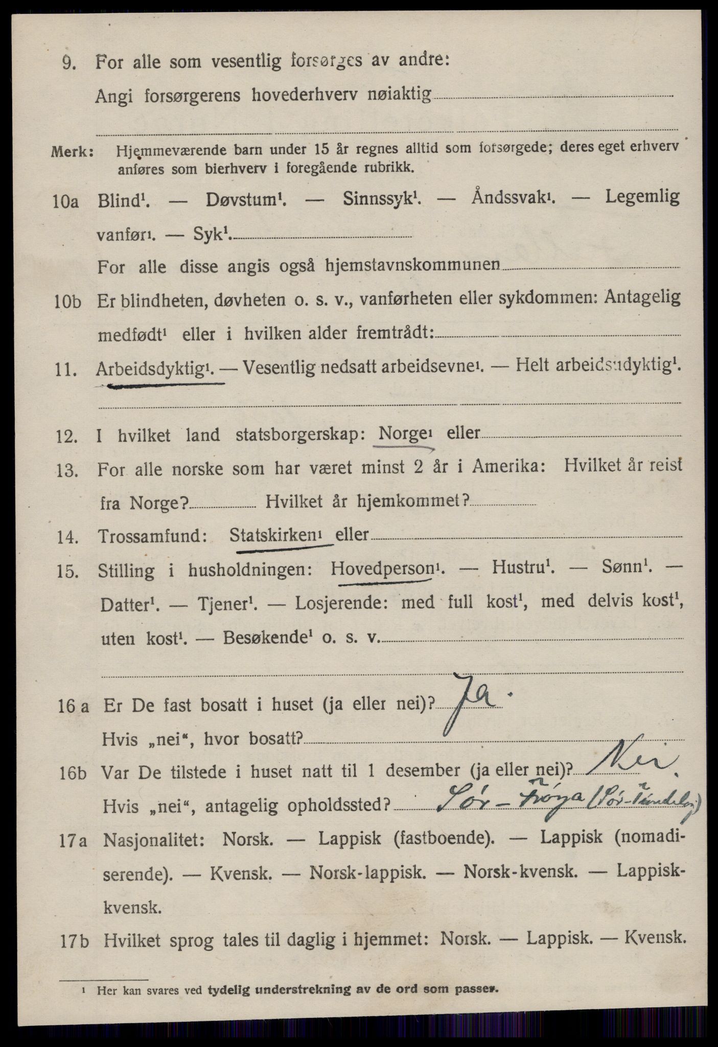 SAT, 1920 census for Fillan, 1920, p. 1325