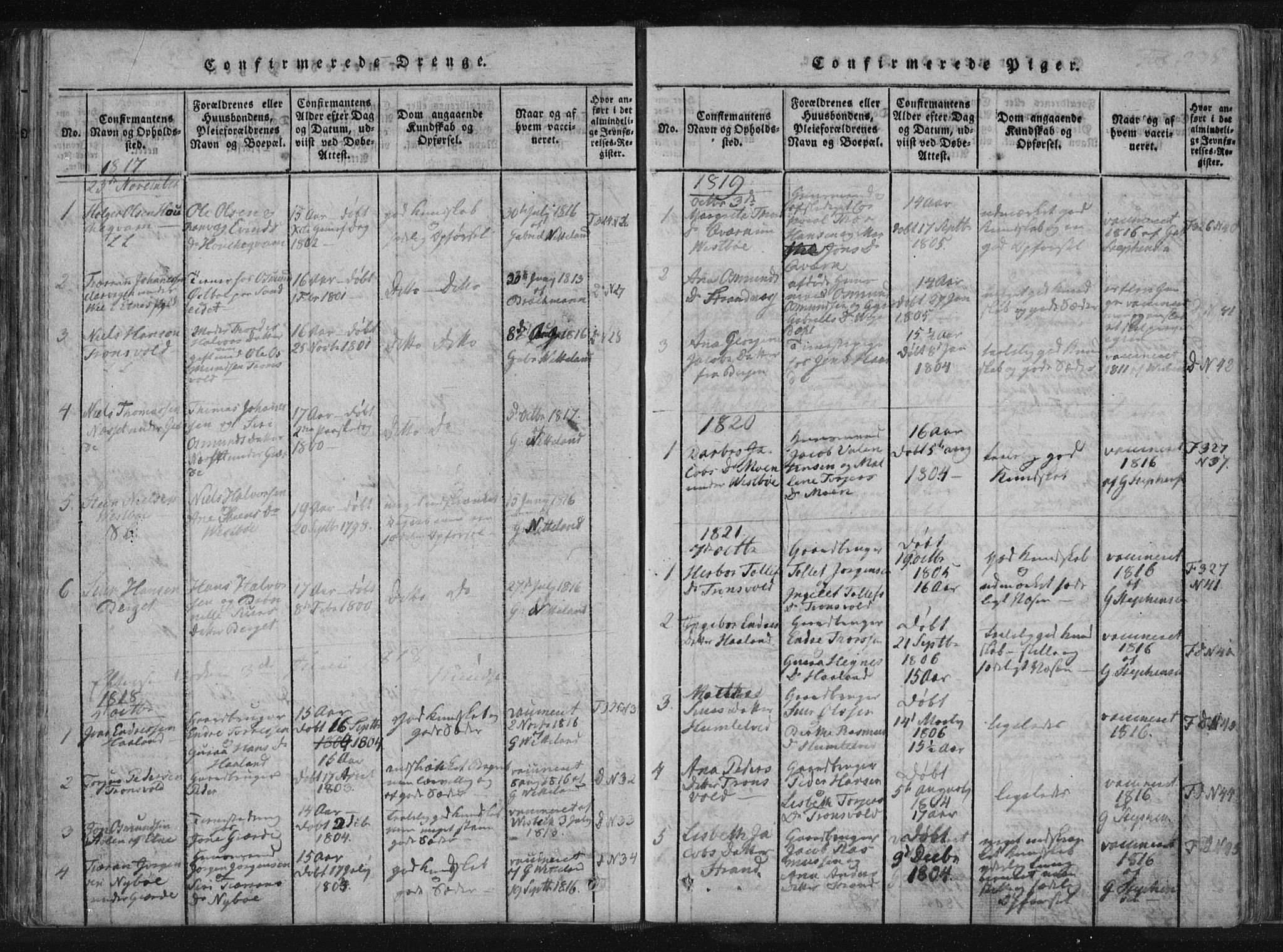 Vikedal sokneprestkontor, SAST/A-101840/01/IV: Parish register (official) no. A 4, 1816-1850, p. 235