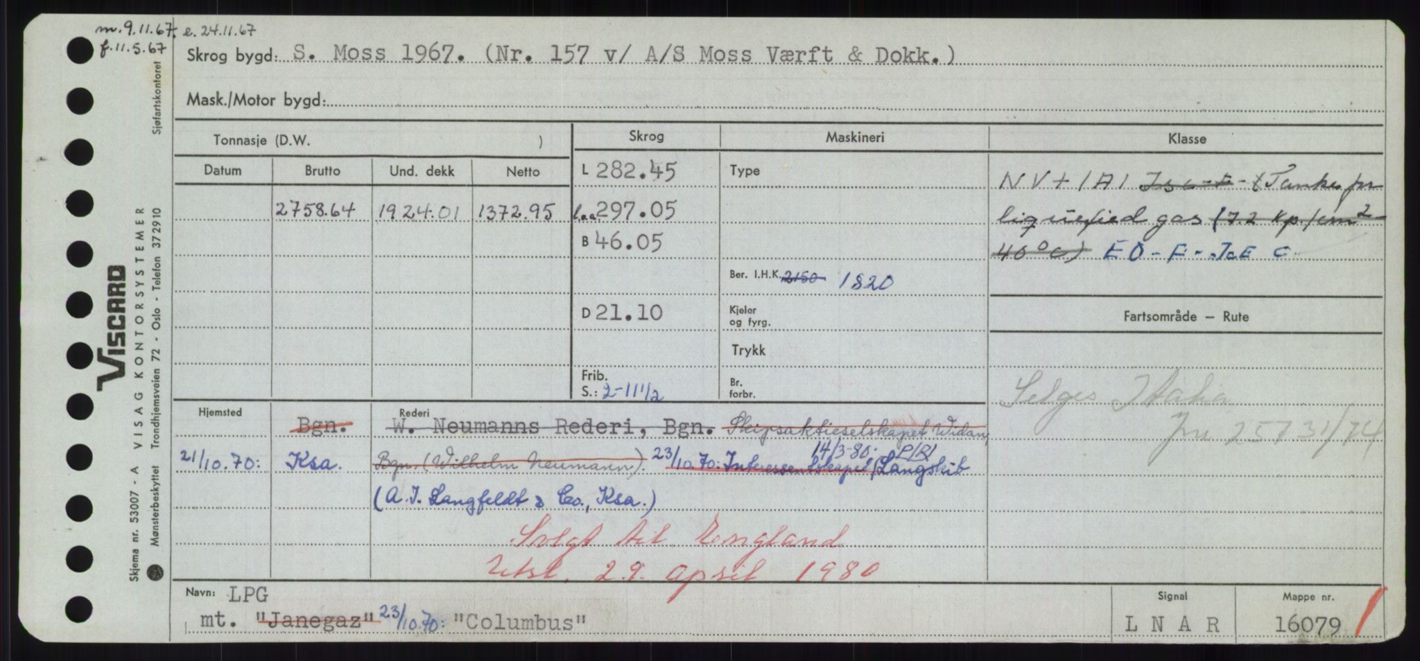 Sjøfartsdirektoratet med forløpere, Skipsmålingen, AV/RA-S-1627/H/Hd/L0008: Fartøy, C-D, p. 107