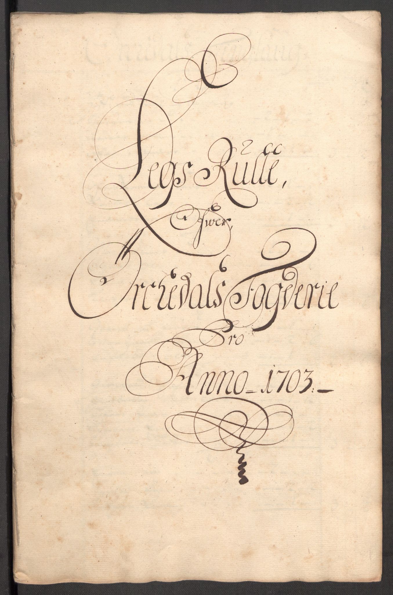 Rentekammeret inntil 1814, Reviderte regnskaper, Fogderegnskap, RA/EA-4092/R60/L3953: Fogderegnskap Orkdal og Gauldal, 1703, p. 81