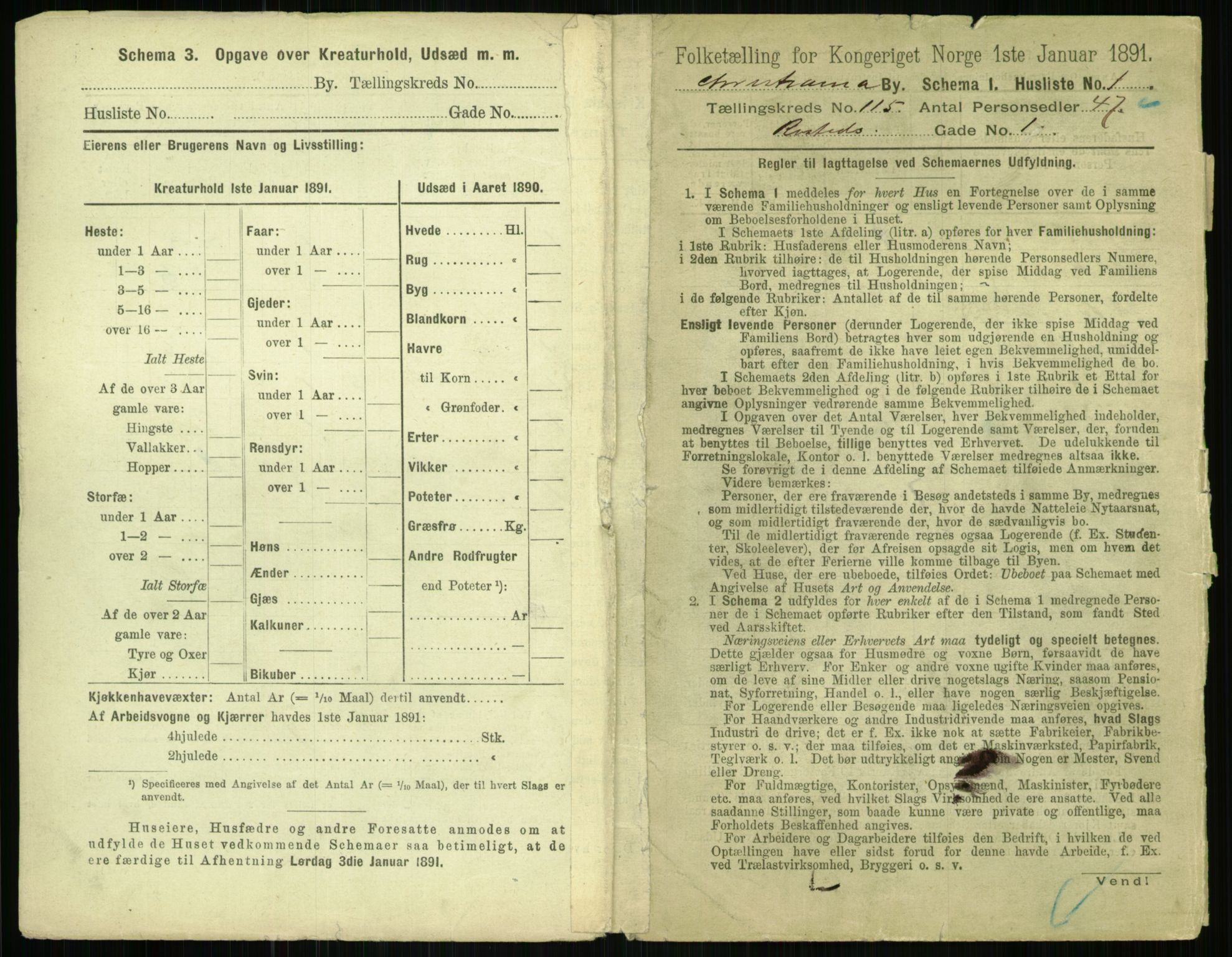 RA, 1891 census for 0301 Kristiania, 1891, p. 61492