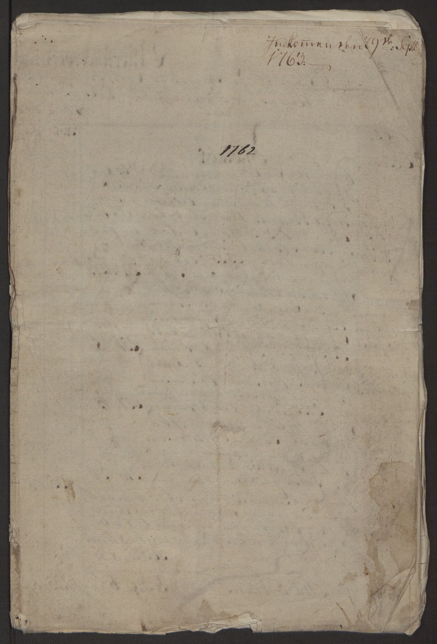 Rentekammeret inntil 1814, Reviderte regnskaper, Byregnskaper, RA/EA-4066/R/Rp/L0365/0001: [P20] Kontribusjonsregnskap / Ekstraskatt, 1762, p. 11