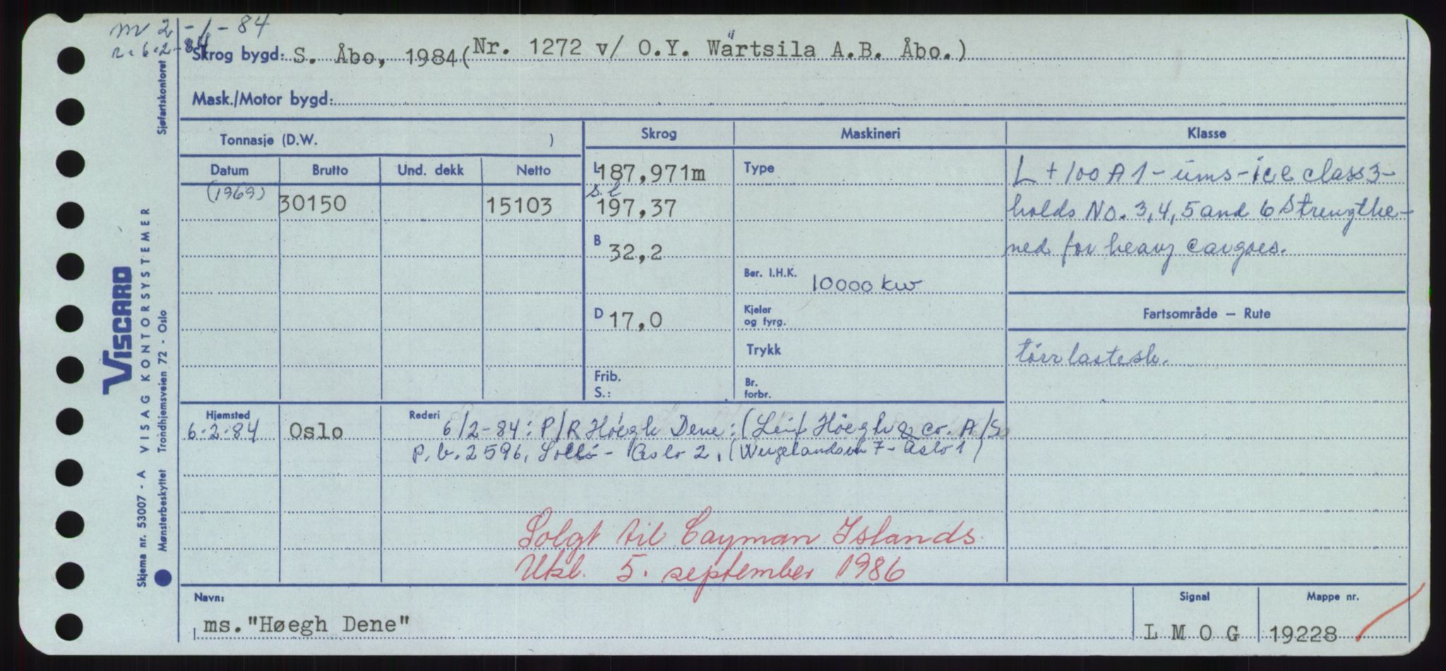 Sjøfartsdirektoratet med forløpere, Skipsmålingen, RA/S-1627/H/Hd/L0017: Fartøy, Holi-Hå, p. 299