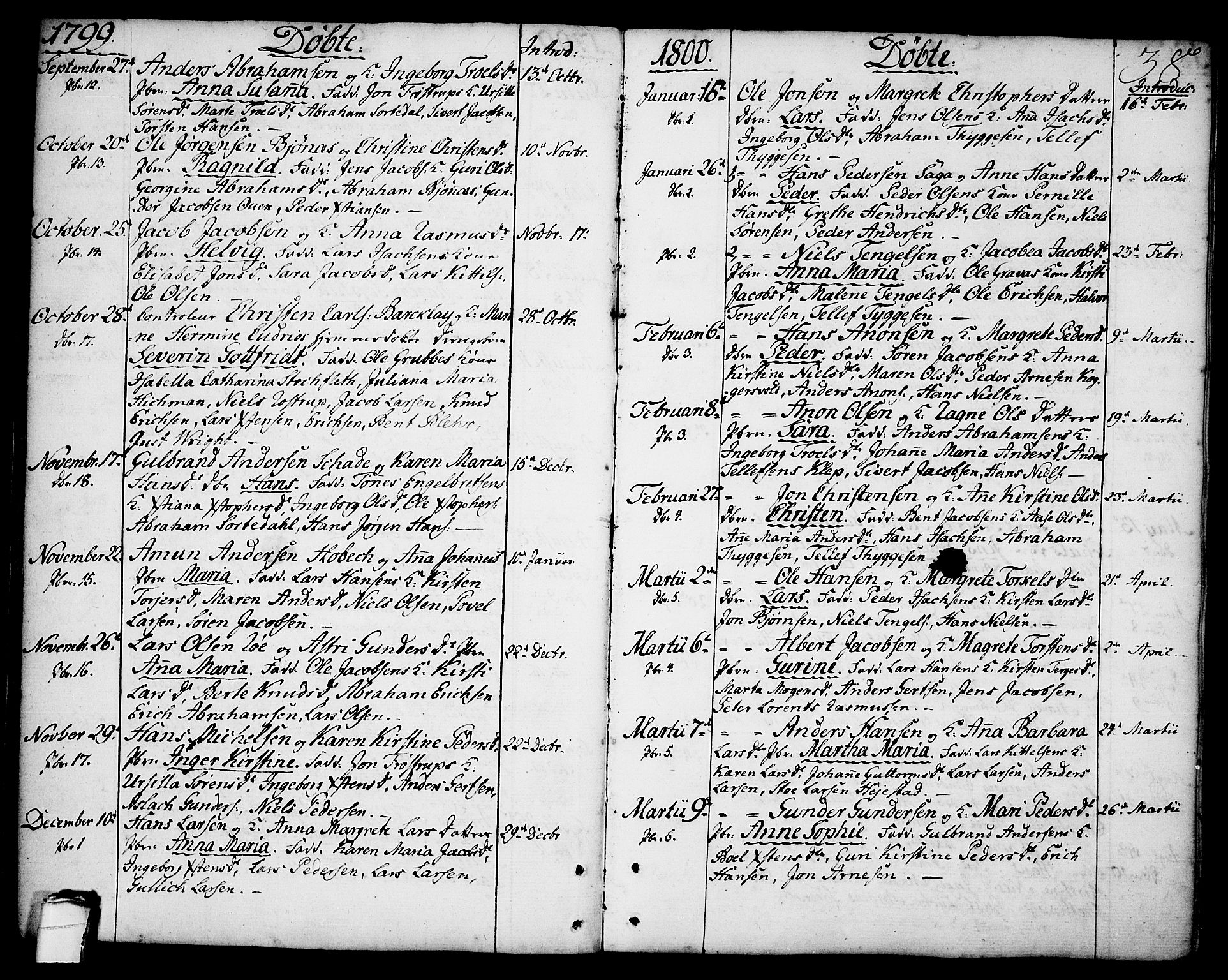 Brevik kirkebøker, SAKO/A-255/F/Fa/L0003: Parish register (official) no. 3, 1764-1814, p. 38