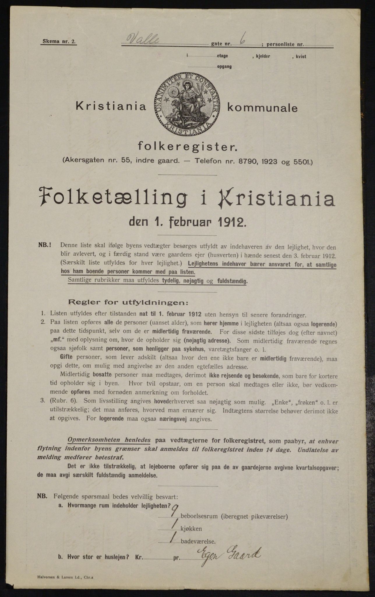 OBA, Municipal Census 1912 for Kristiania, 1912, p. 121817