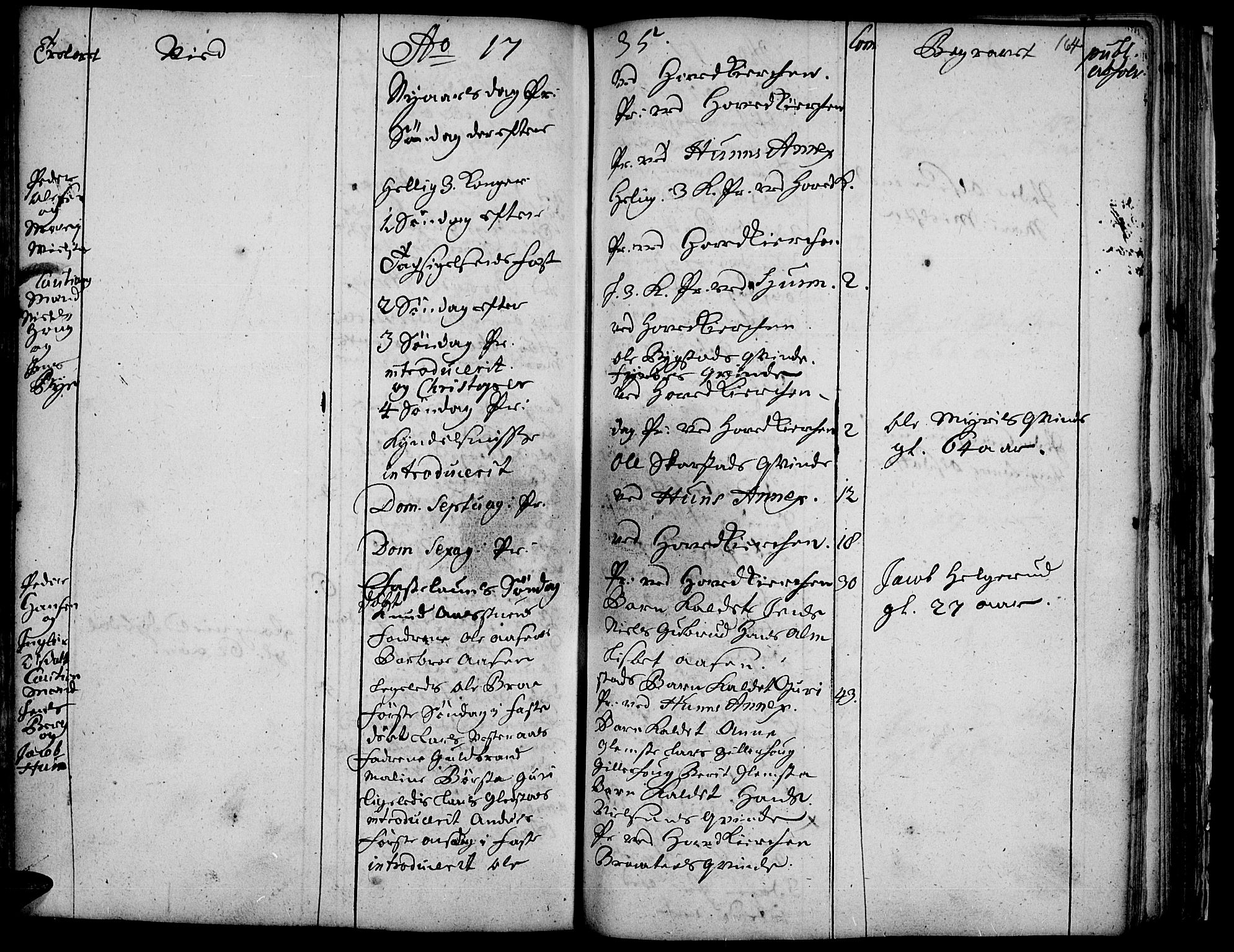 Vardal prestekontor, SAH/PREST-100/H/Ha/Haa/L0001: Parish register (official) no. 1, 1706-1748, p. 164