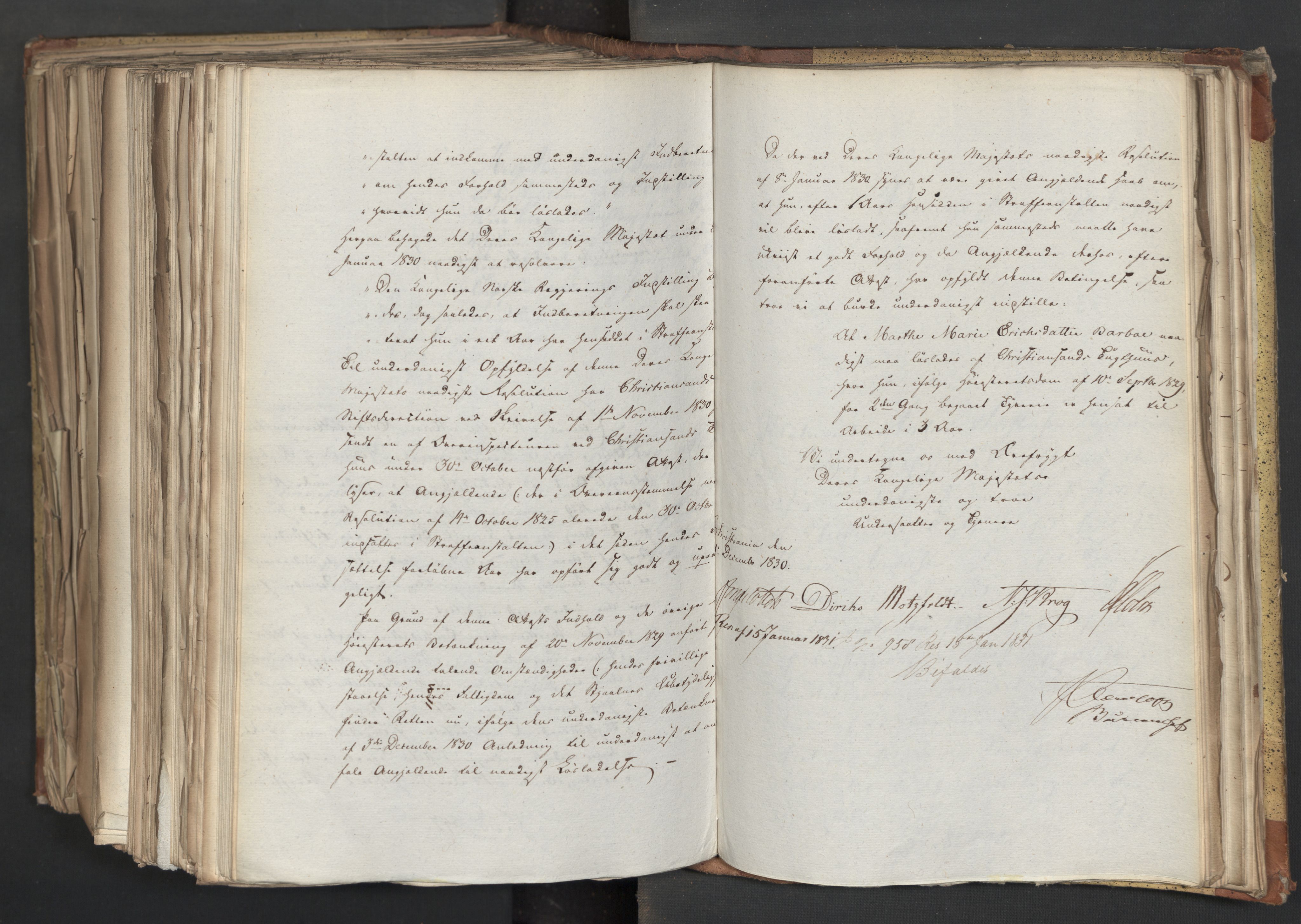 Statsrådsavdelingen i Stockholm, AV/RA-S-1003/D/Da/L0068: Regjeringsinnstillinger nr. 660-876, 1830, p. 697