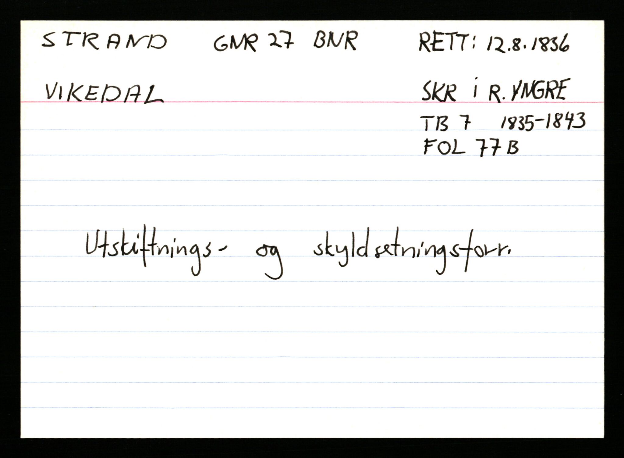 Statsarkivet i Stavanger, AV/SAST-A-101971/03/Y/Ym/L0056: Åstedskort sortert etter gårdsnavn: Stokkeland - Sund, 1600-1950, p. 348