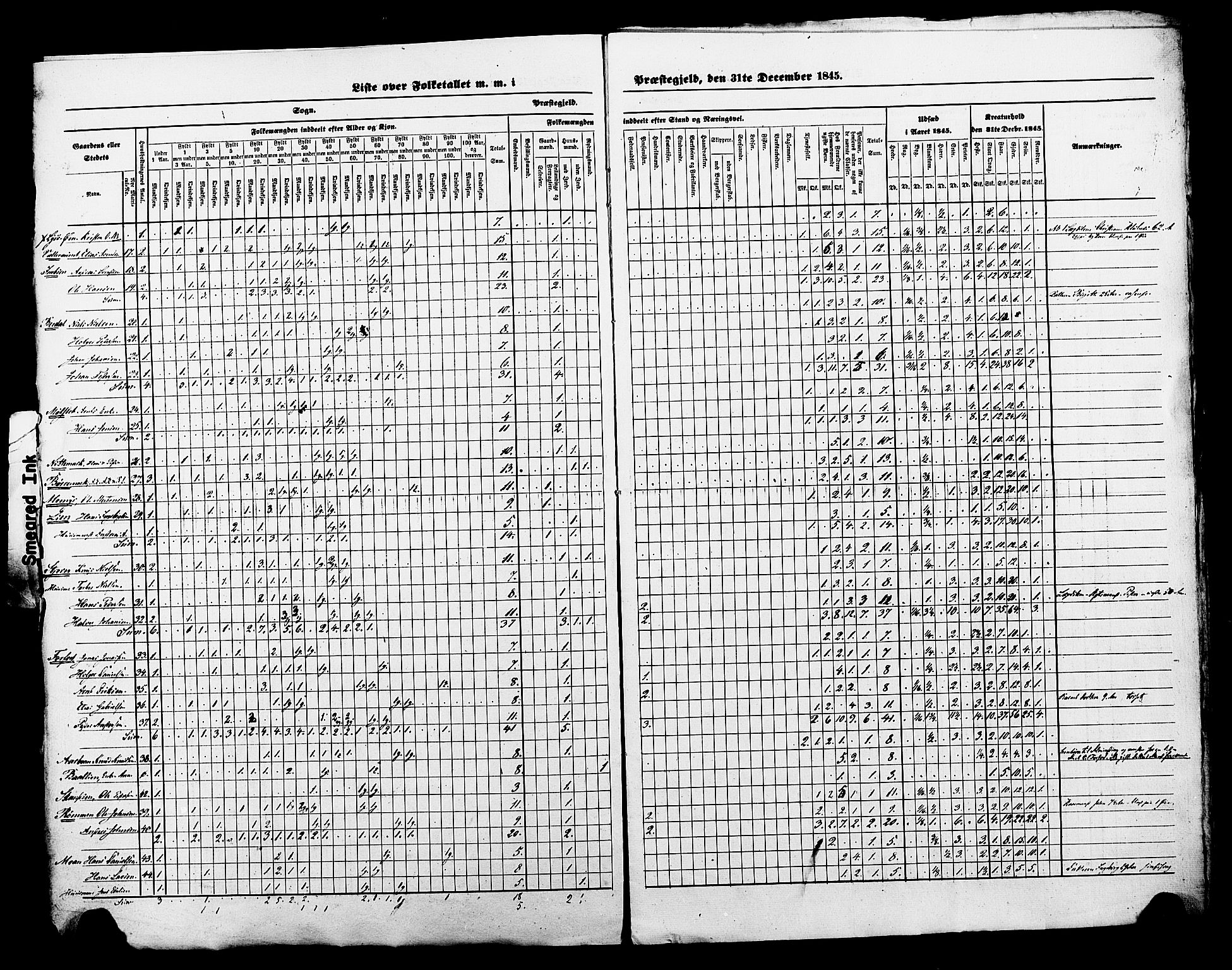 , Census 1845 for Åfjord, 1845, p. 4