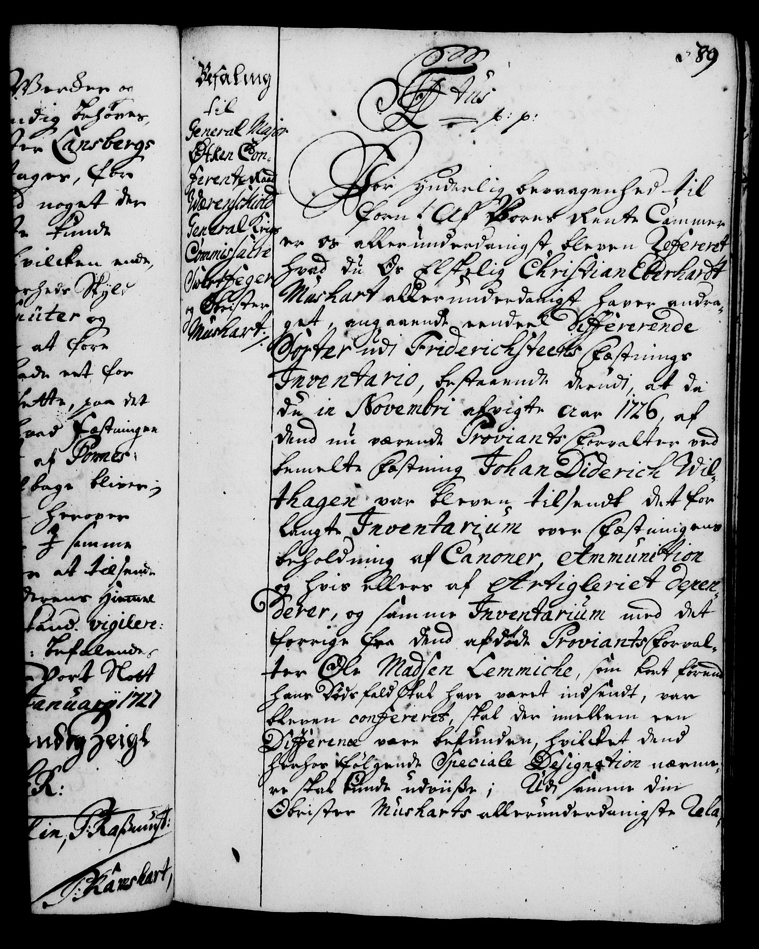 Rentekammeret, Kammerkanselliet, RA/EA-3111/G/Gg/Gga/L0002: Norsk ekspedisjonsprotokoll med register (merket RK 53.2), 1723-1727, p. 589