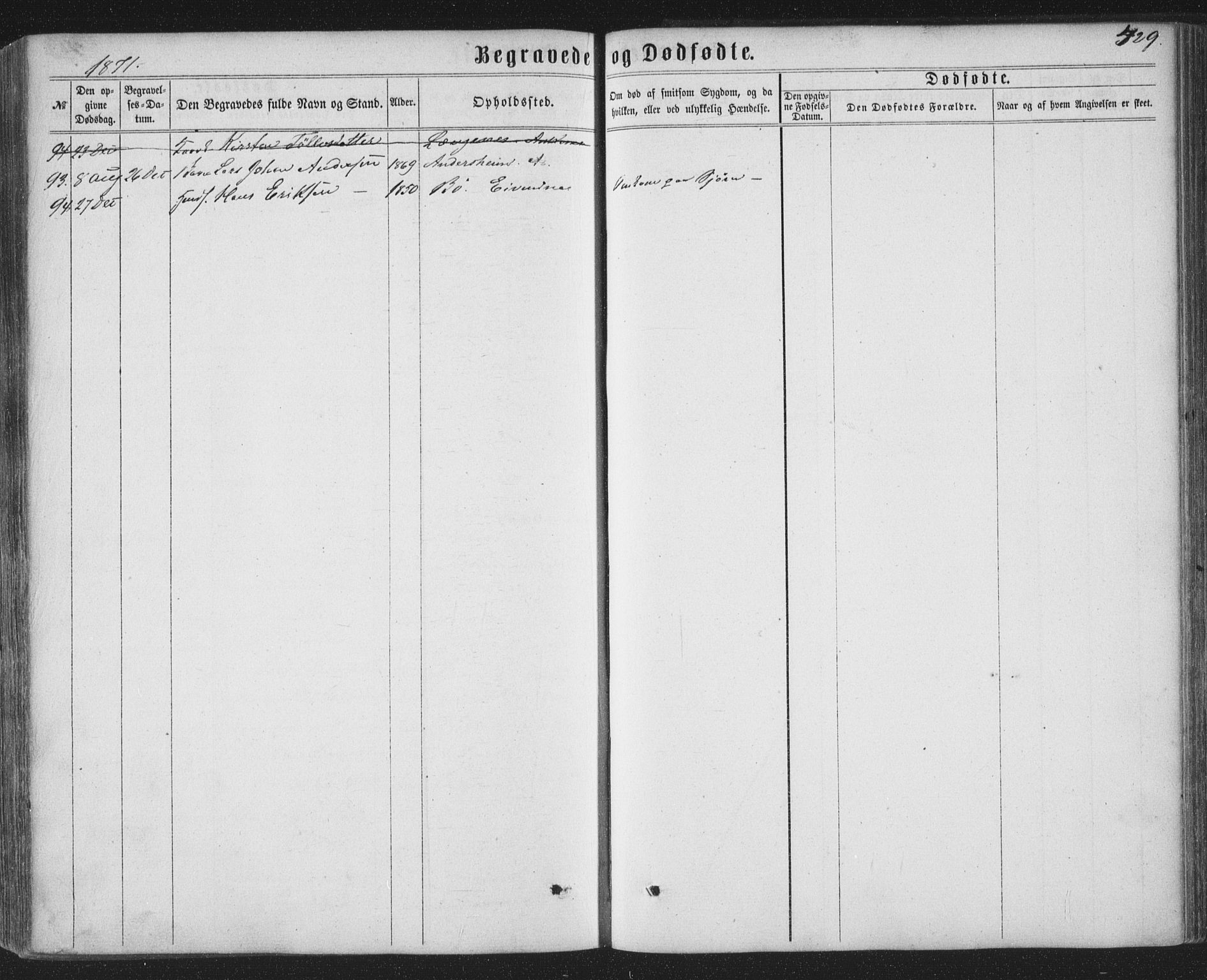 Ministerialprotokoller, klokkerbøker og fødselsregistre - Nordland, AV/SAT-A-1459/863/L0896: Parish register (official) no. 863A08, 1861-1871, p. 429