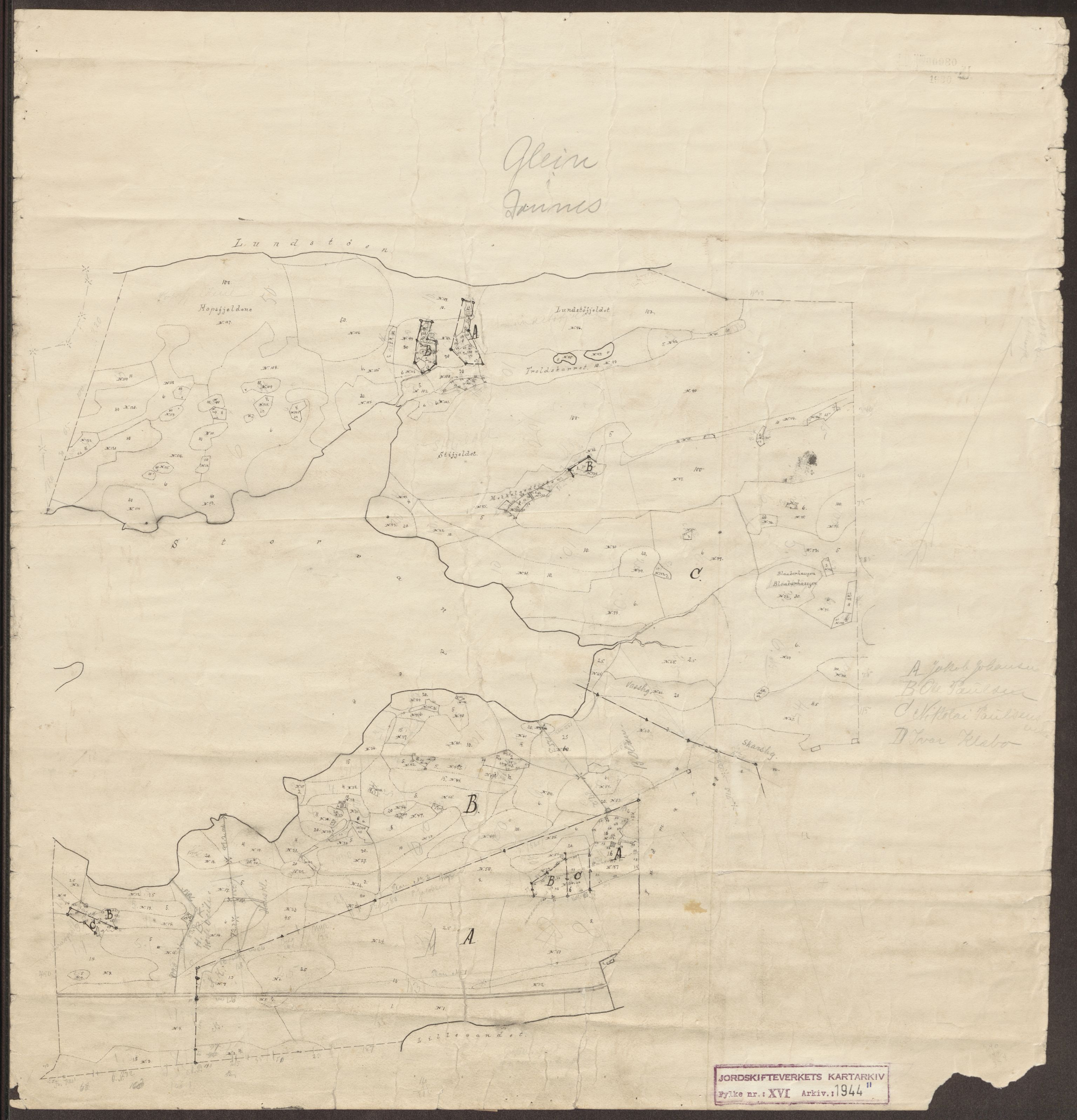 Jordskifteverkets kartarkiv, AV/RA-S-3929/T, 1859-1988, p. 2351