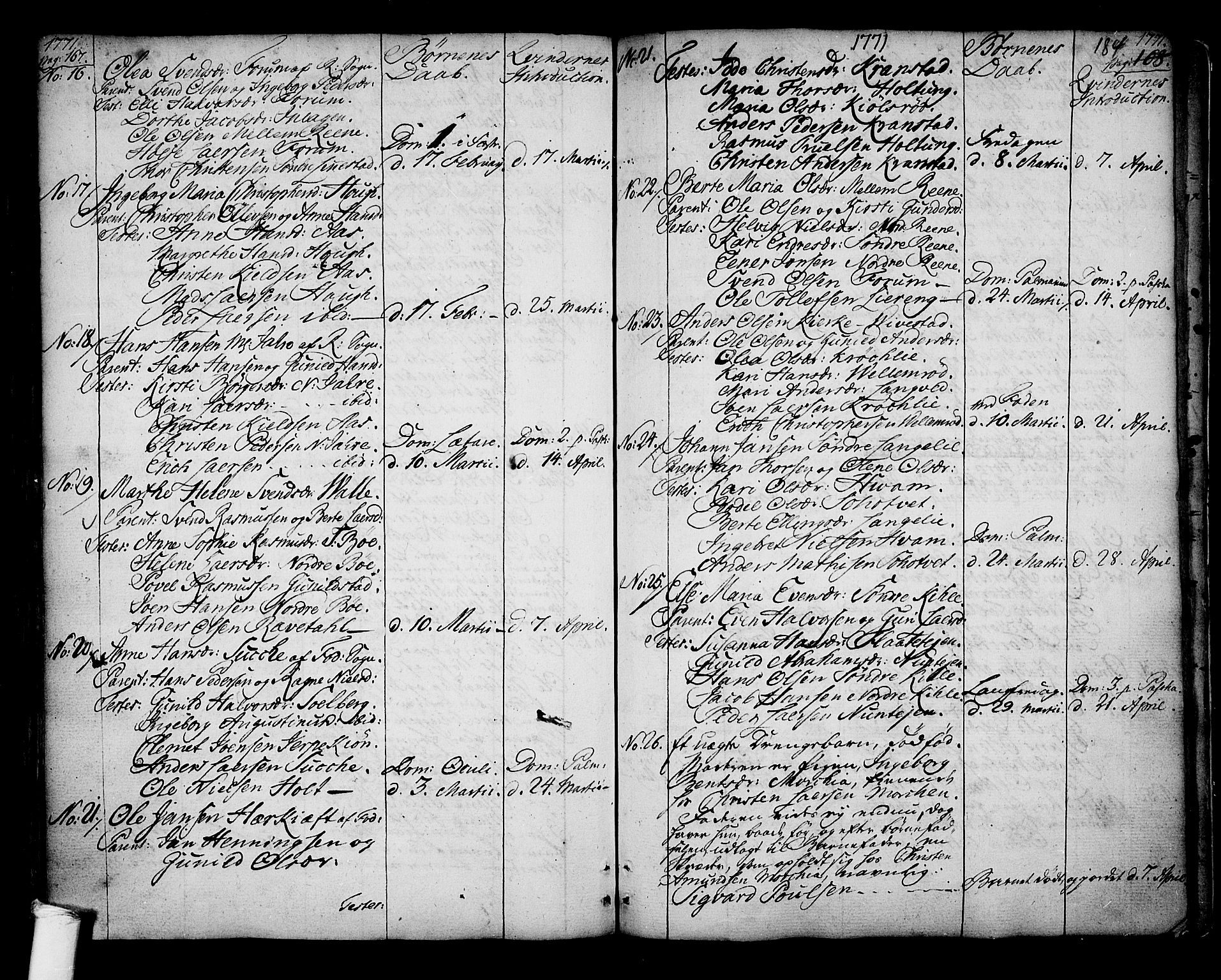 Ramnes kirkebøker, AV/SAKO-A-314/F/Fa/L0001: Parish register (official) no. I 1, 1732-1774, p. 184