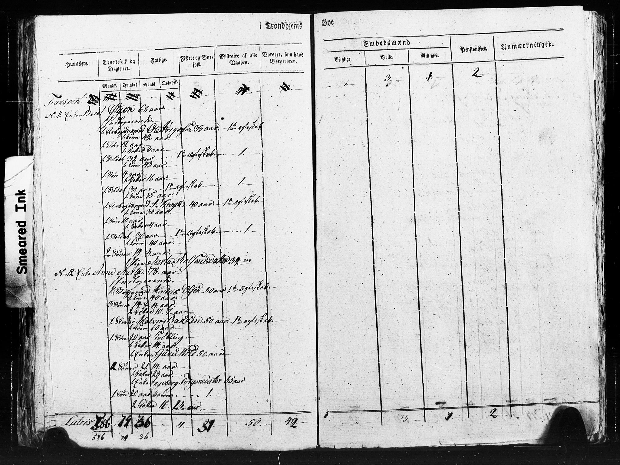 SAT, Census 1815 for Trondheim (transcript), 1815, p. 88