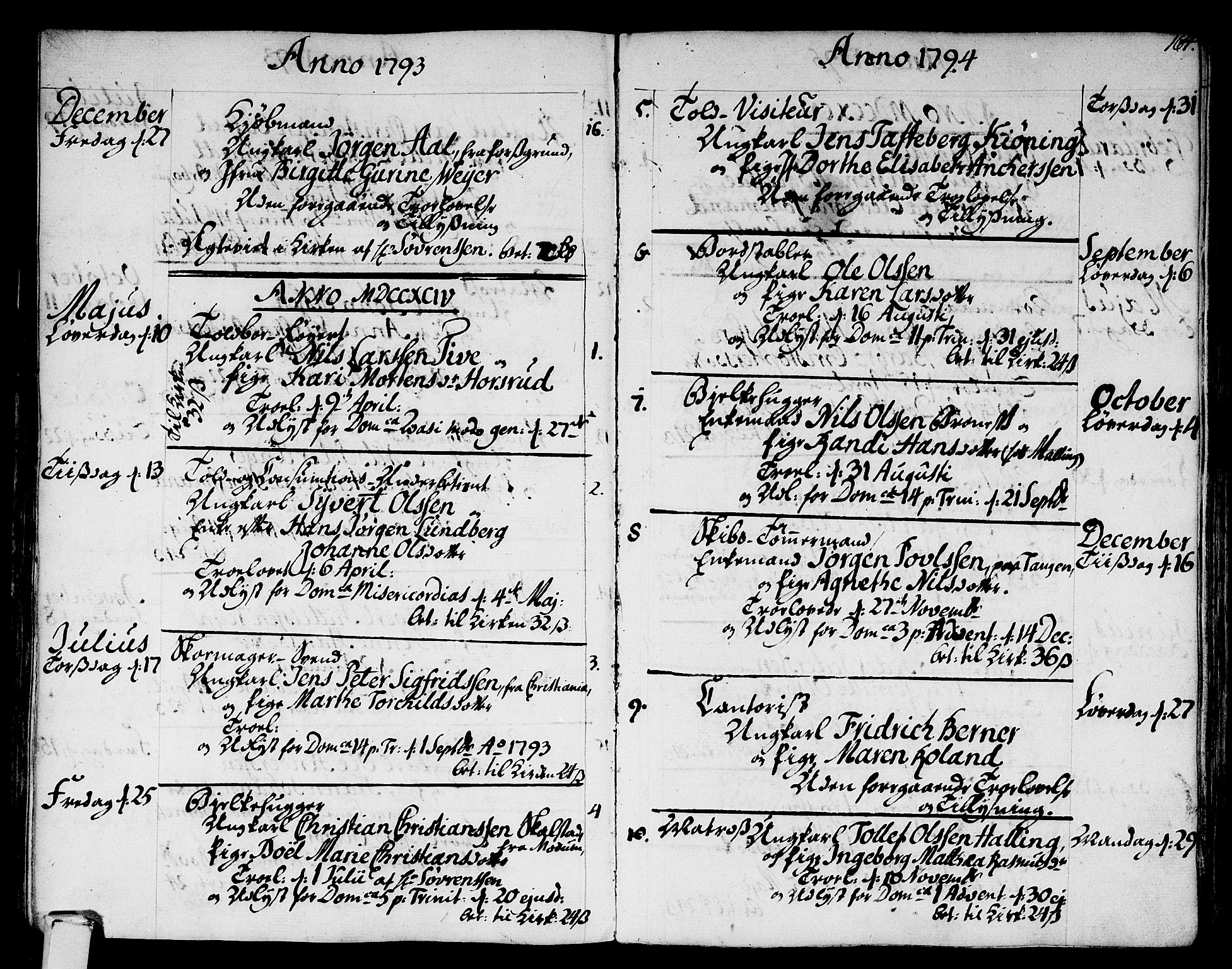 Strømsø kirkebøker, SAKO/A-246/F/Fa/L0010: Parish register (official) no. I 10, 1792-1822, p. 164