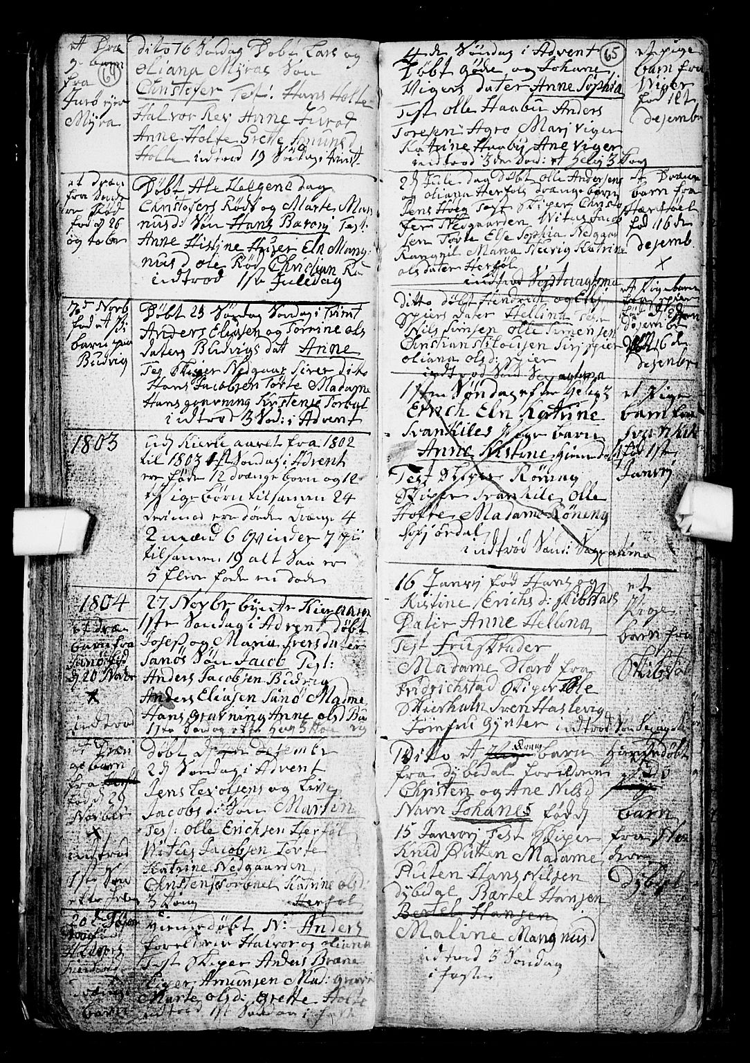 Hvaler prestekontor Kirkebøker, AV/SAO-A-2001/F/Fa/L0002: Parish register (official) no. I 2, 1749-1816, p. 64-65