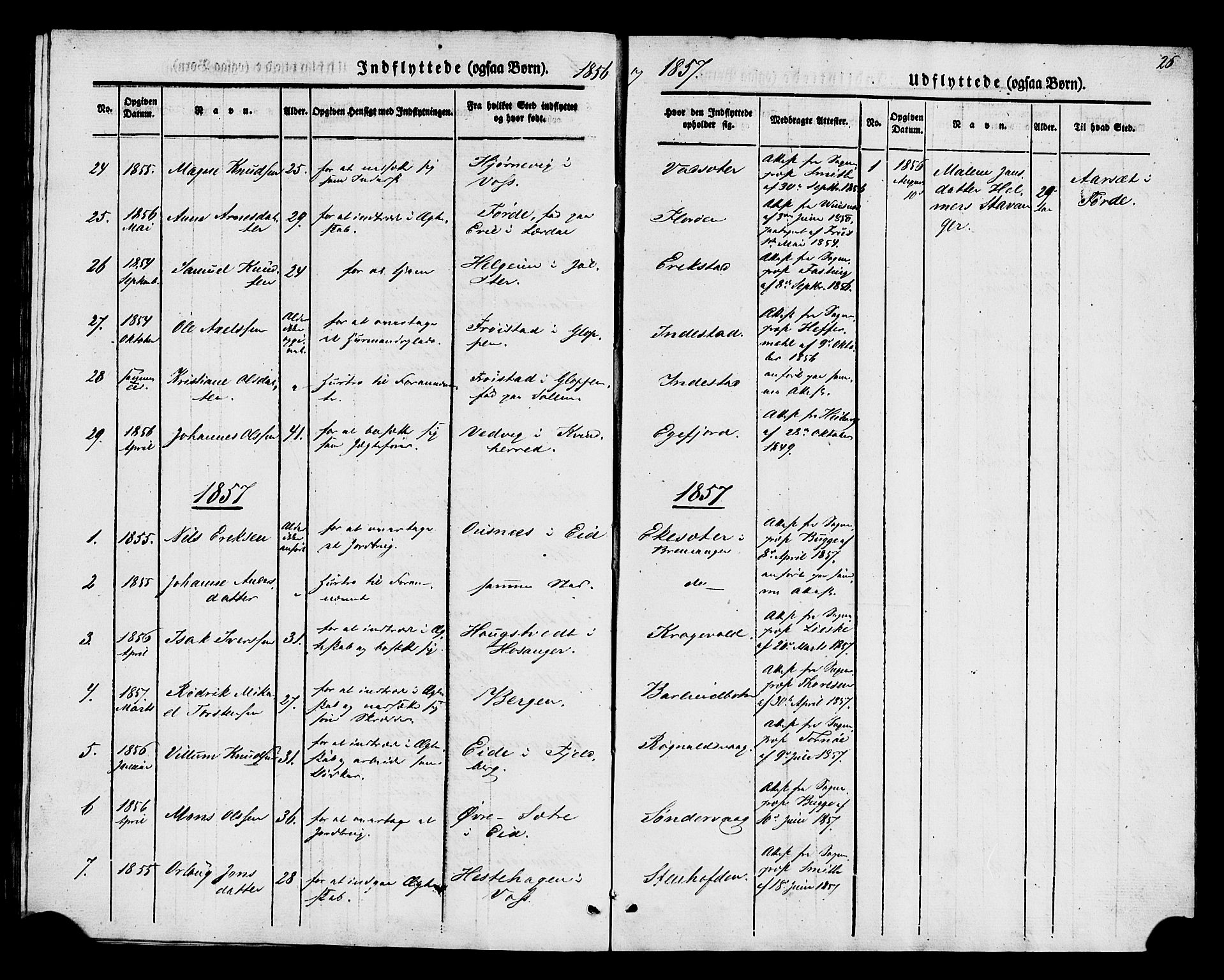 Kinn sokneprestembete, AV/SAB-A-80801/H/Haa/Haaa/L0014: Parish register (official) no. A 14, 1841-1859, p. 26