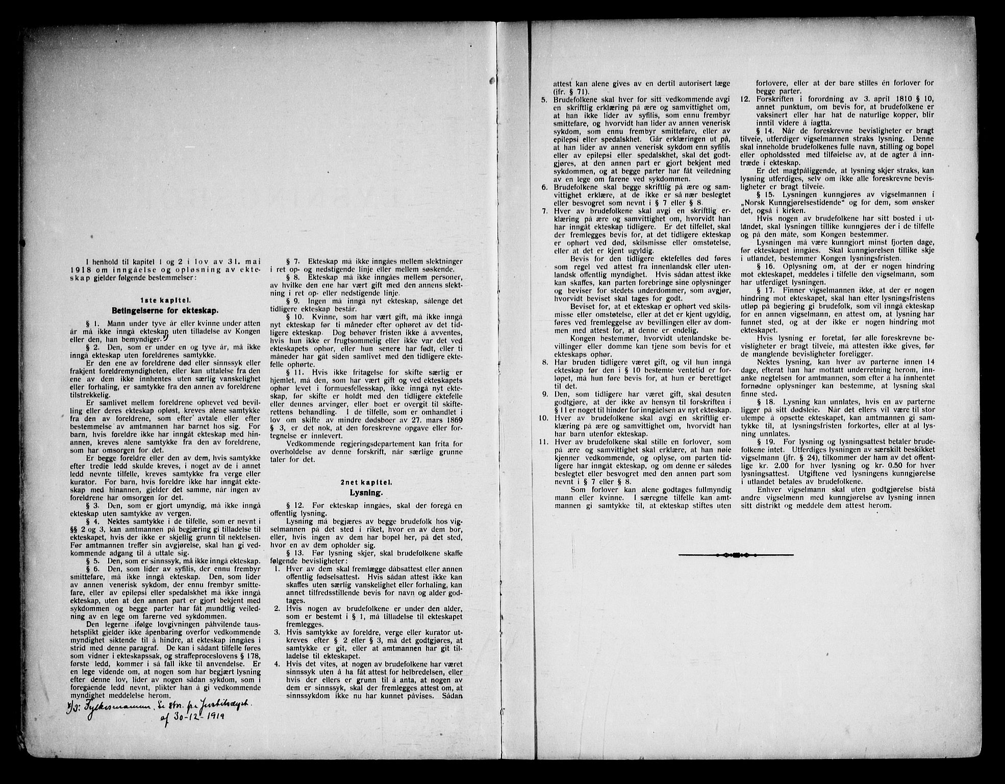 Fyresdal kirkebøker, SAKO/A-263/H/Ha/L0001: Banns register no. 1, 1919-1969